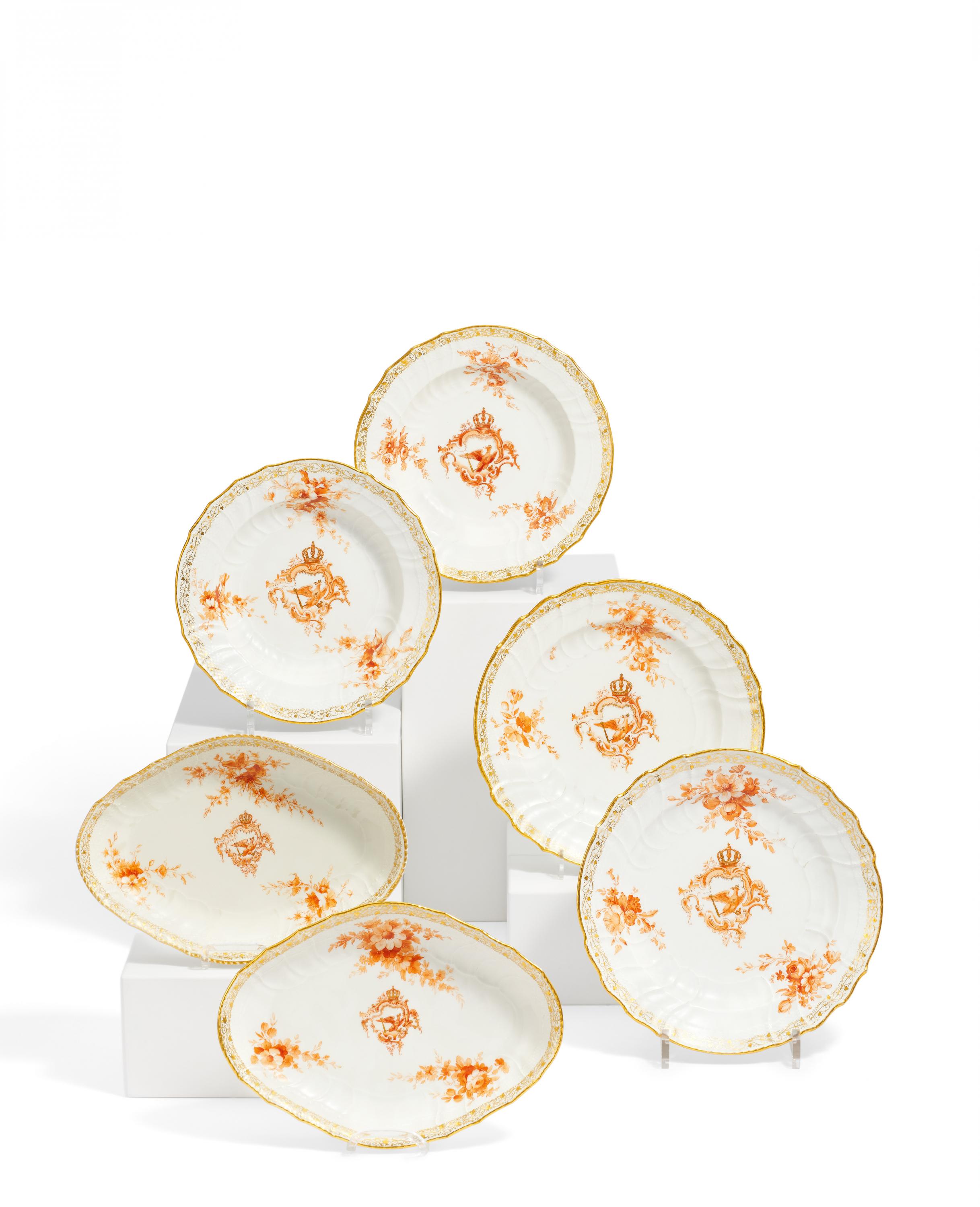 KPM - Sechs Teile aus dem grossen Preussenservice fuer Kaiser Wilhelm II, 81787-20, Van Ham Kunstauktionen