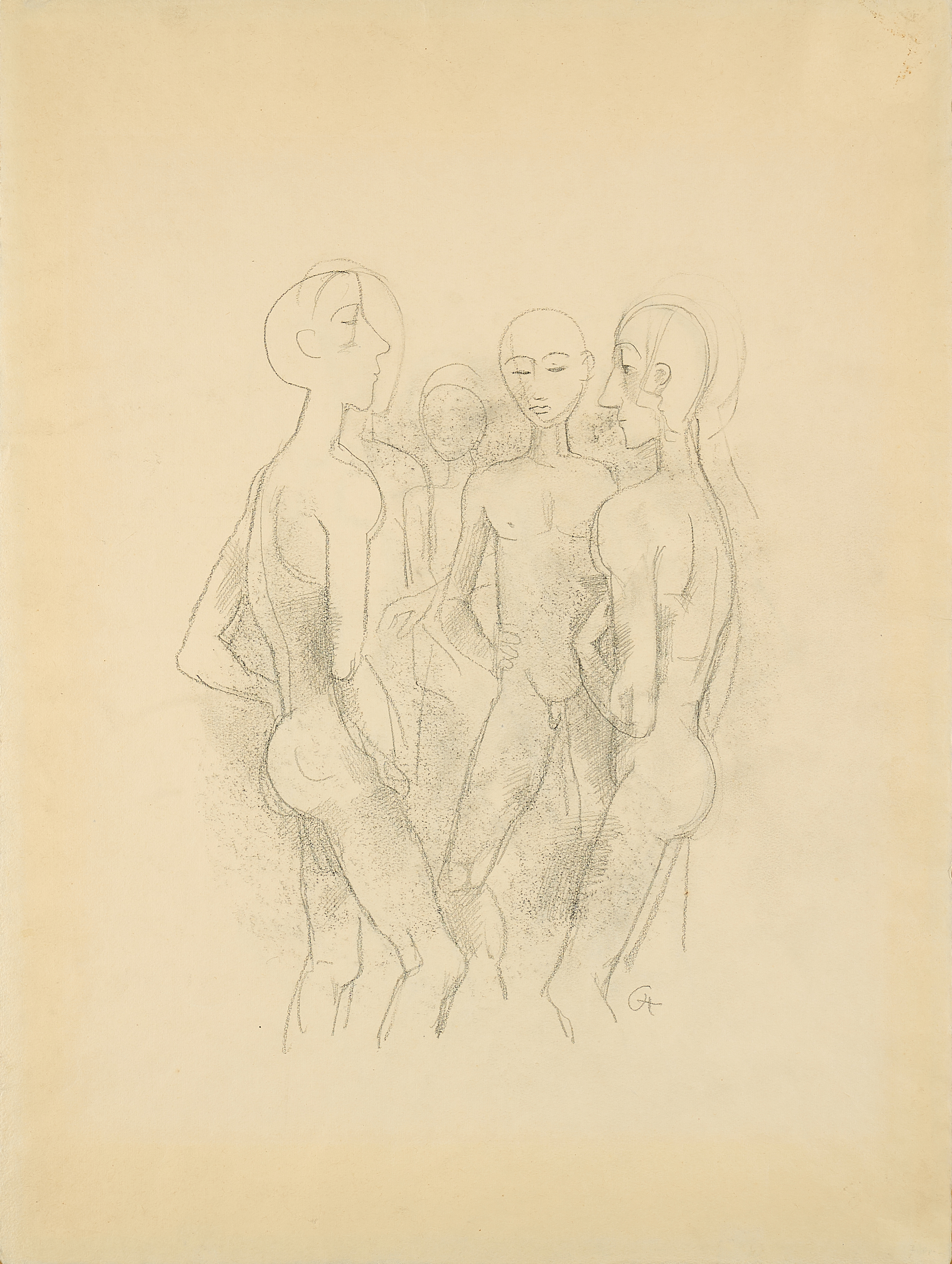 Karl Hofer - Juenglingsgruppe, 79810-3, Van Ham Kunstauktionen