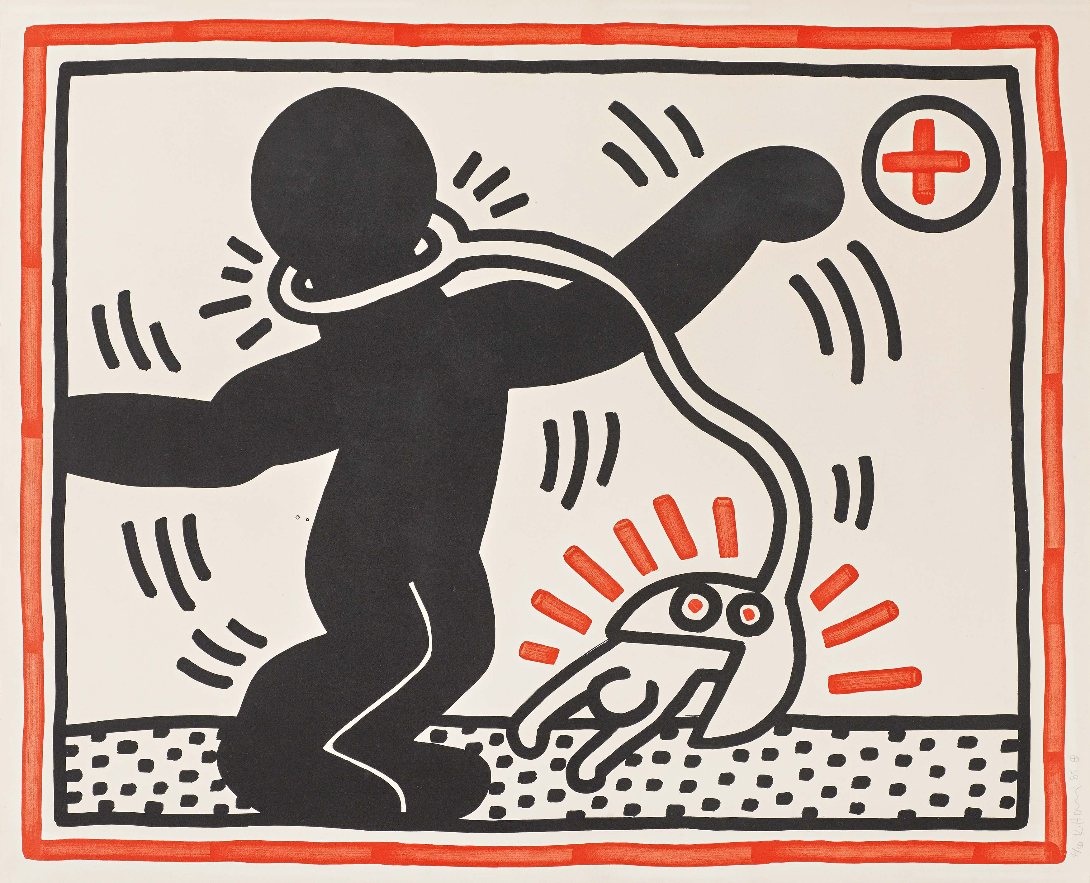 Keith Haring - Ohne Titel, 69989-4, Van Ham Kunstauktionen