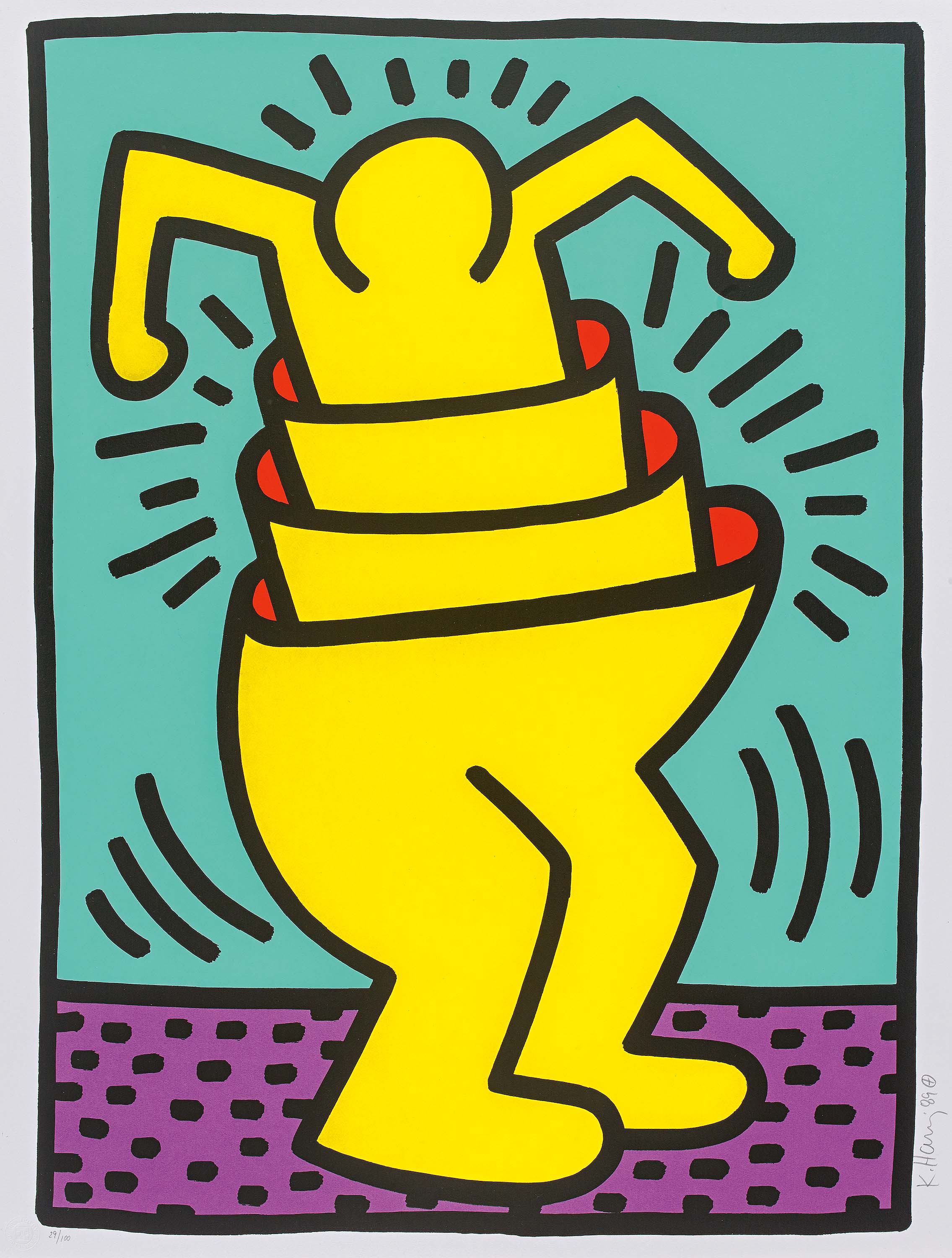 Keith Haring - Ohne Titel Cup Man, 69765-1, Van Ham Kunstauktionen
