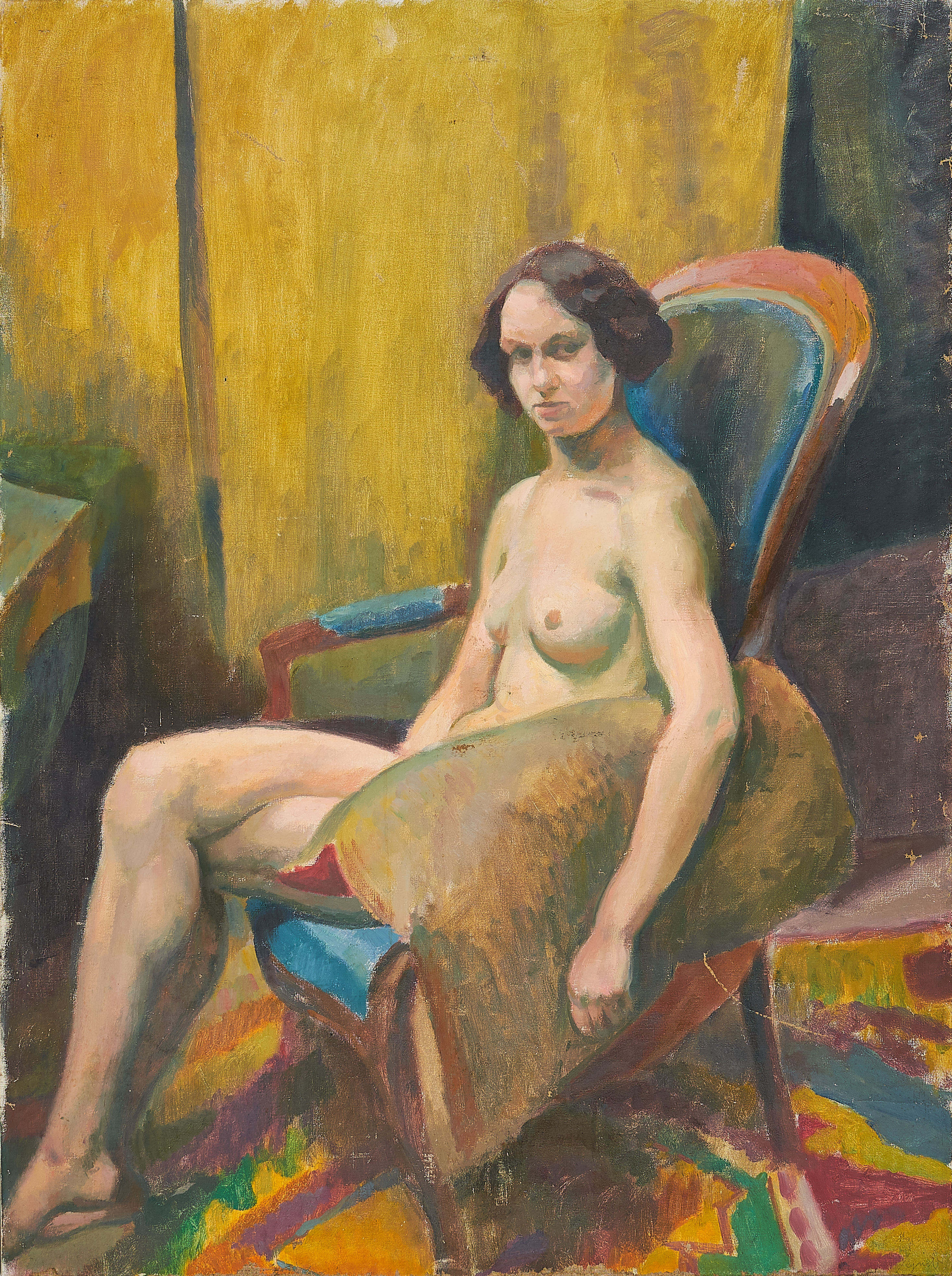 Kurt Kuehn - Weiblicher Akt im Sessel sitzend, 76314-78, Van Ham Kunstauktionen