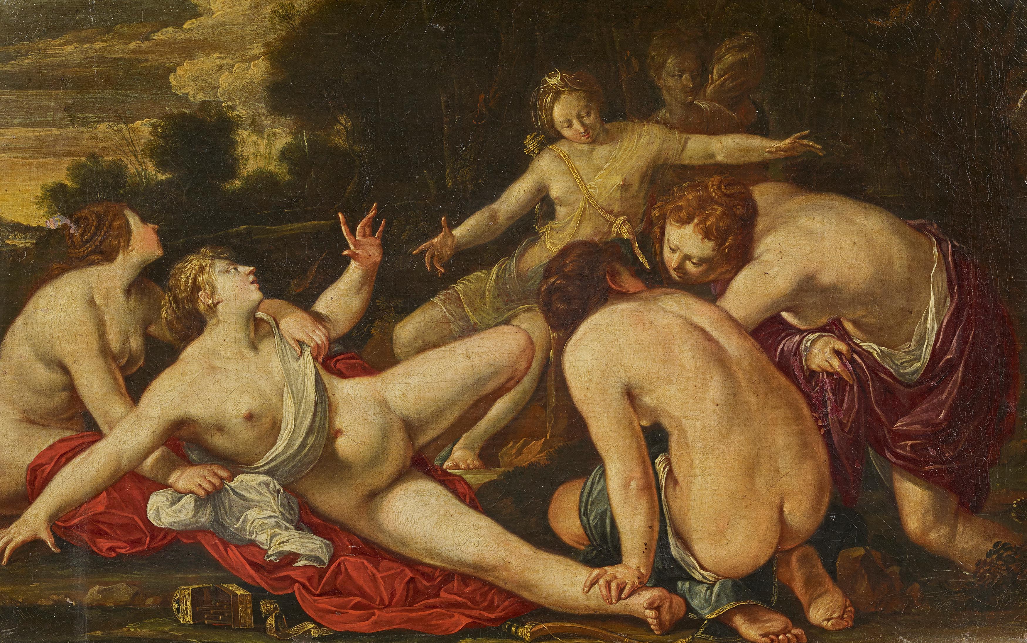 Laurent de La Hyre - Diana entdeckt die Schwangerschaft der Callisto, 69399-1, Van Ham Kunstauktionen