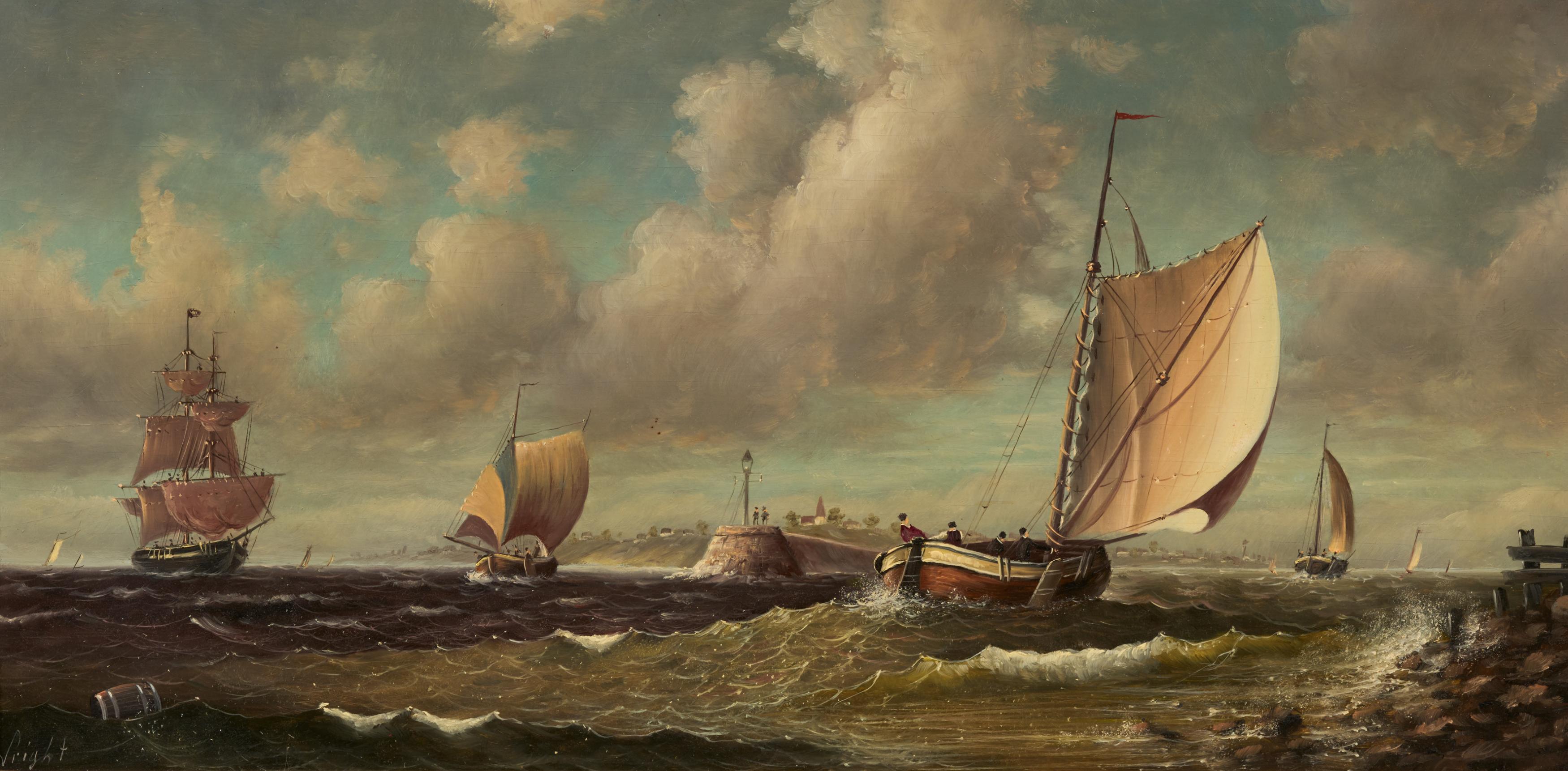 Leslie Wright - Schiffe vor der Kueste, 75878-26, Van Ham Kunstauktionen