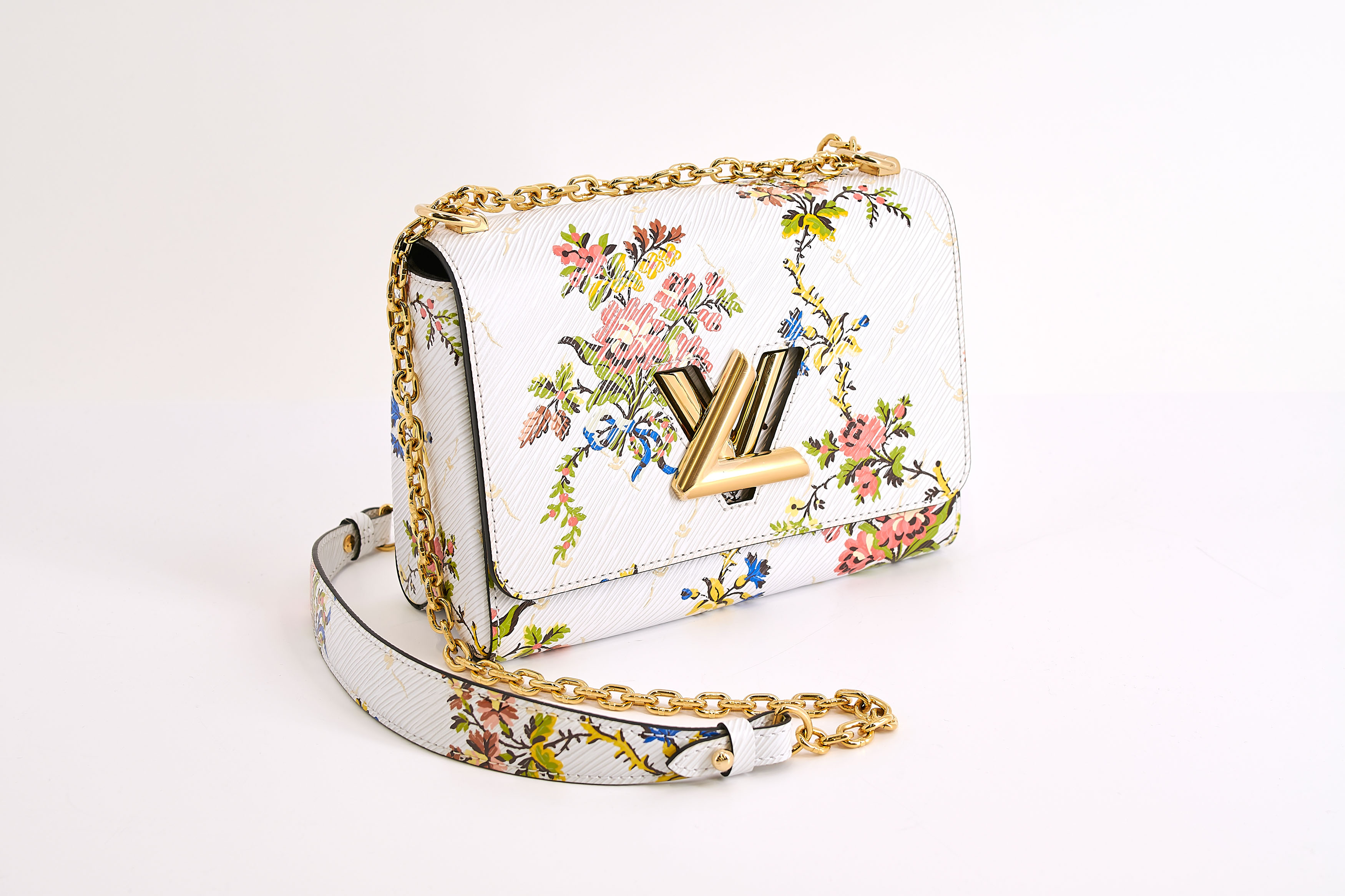 Louis Vuitton - Tasche Romantic Blossoms Twist MM White, 75642-6, Van Ham Kunstauktionen