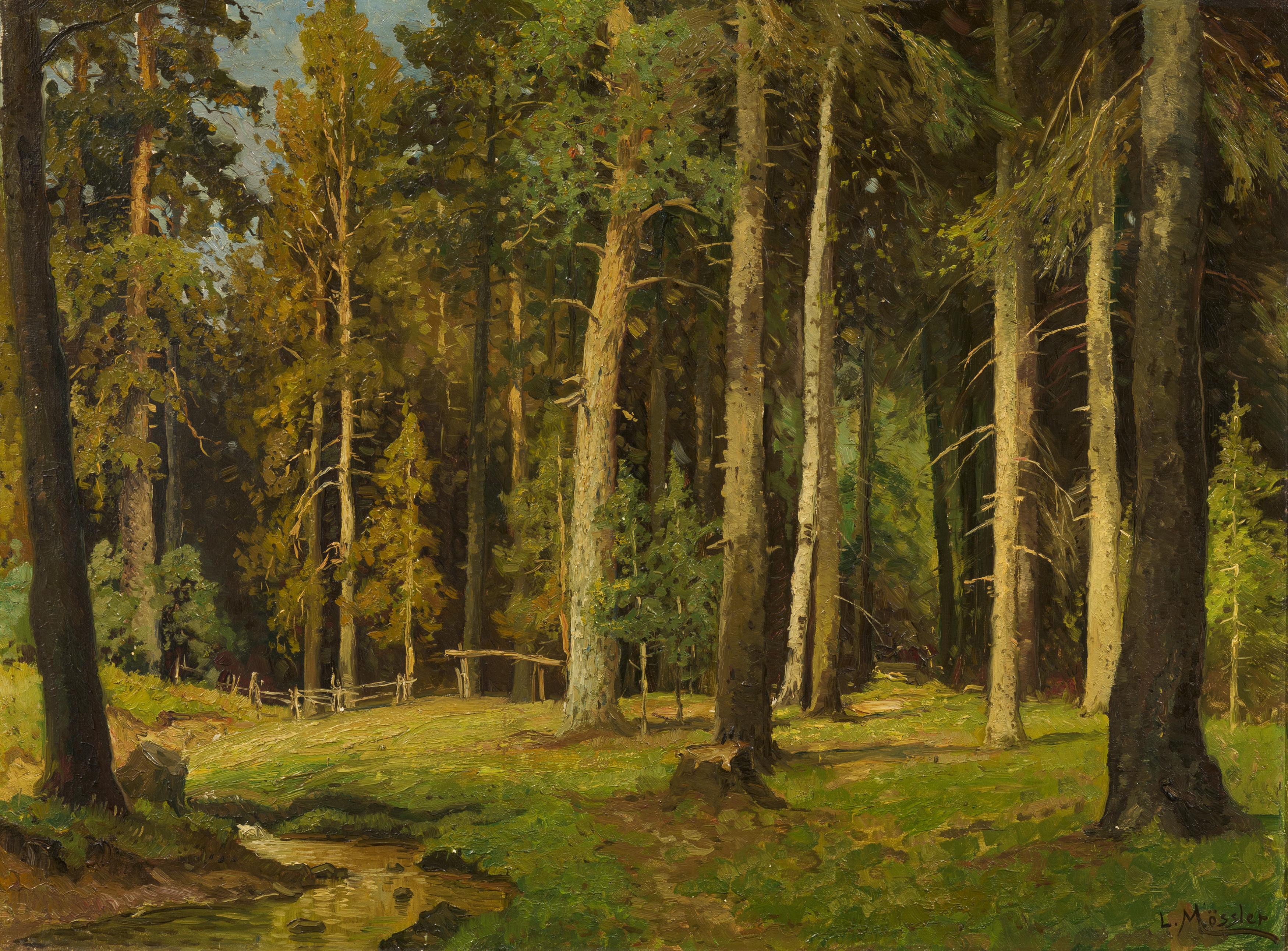 Ludwig Moessler - Bachlauf im Wald, 73688-3, Van Ham Kunstauktionen