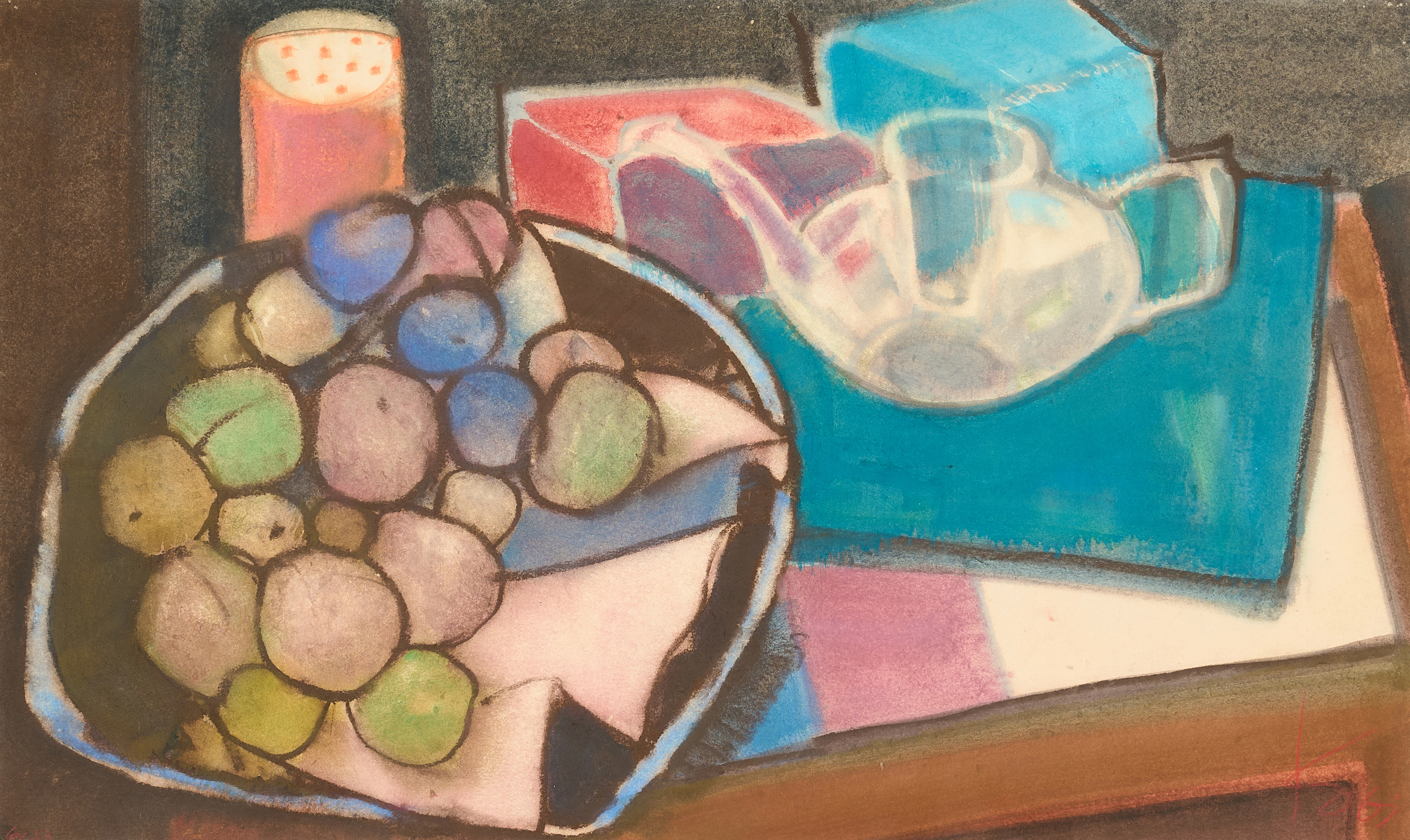 Ludwig Peter Kowalski - Fruchtschale mit Teekanne, 80374-277, Van Ham Kunstauktionen