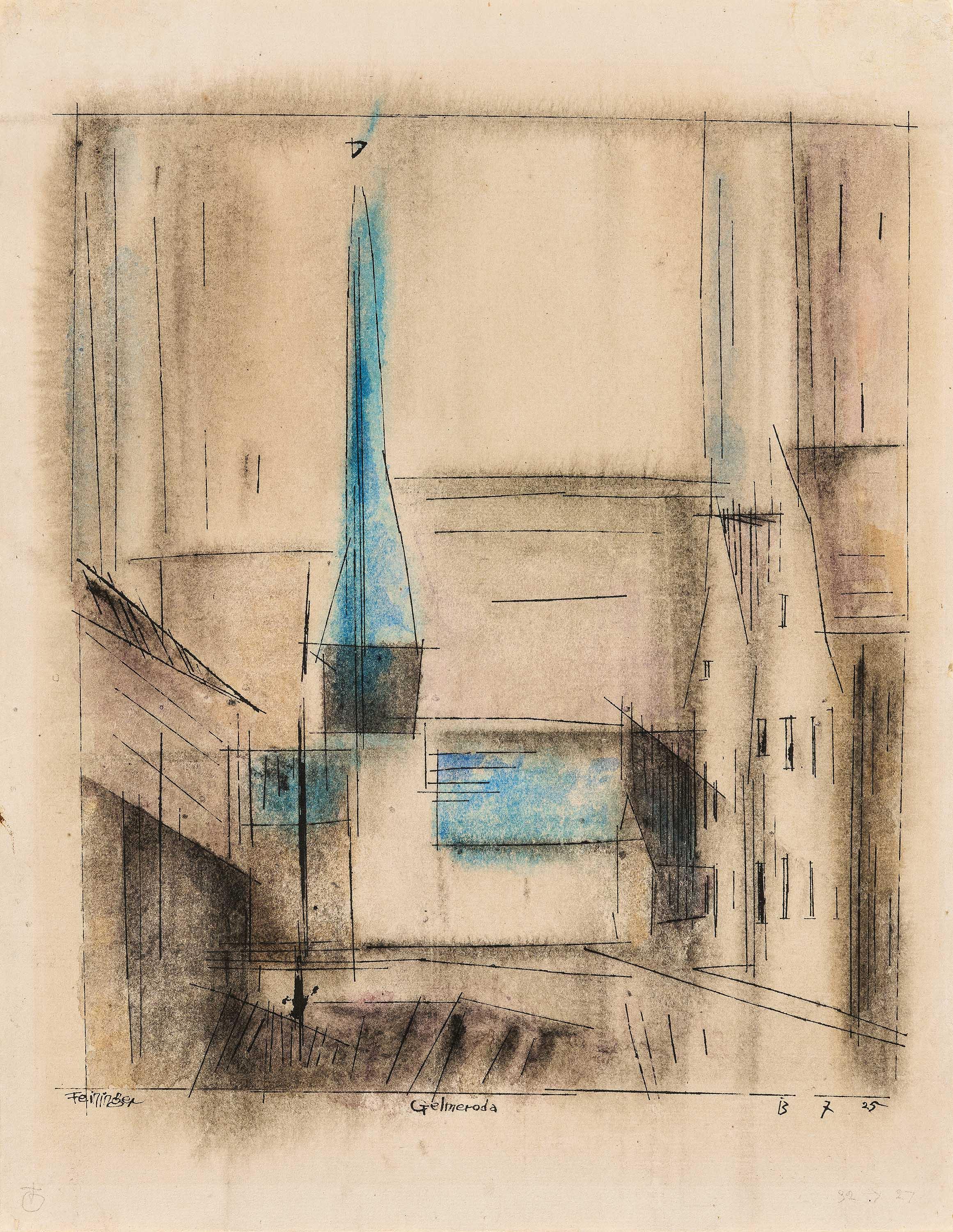 Lyonel Feininger - Gelmeroda, 73295-11, Van Ham Kunstauktionen