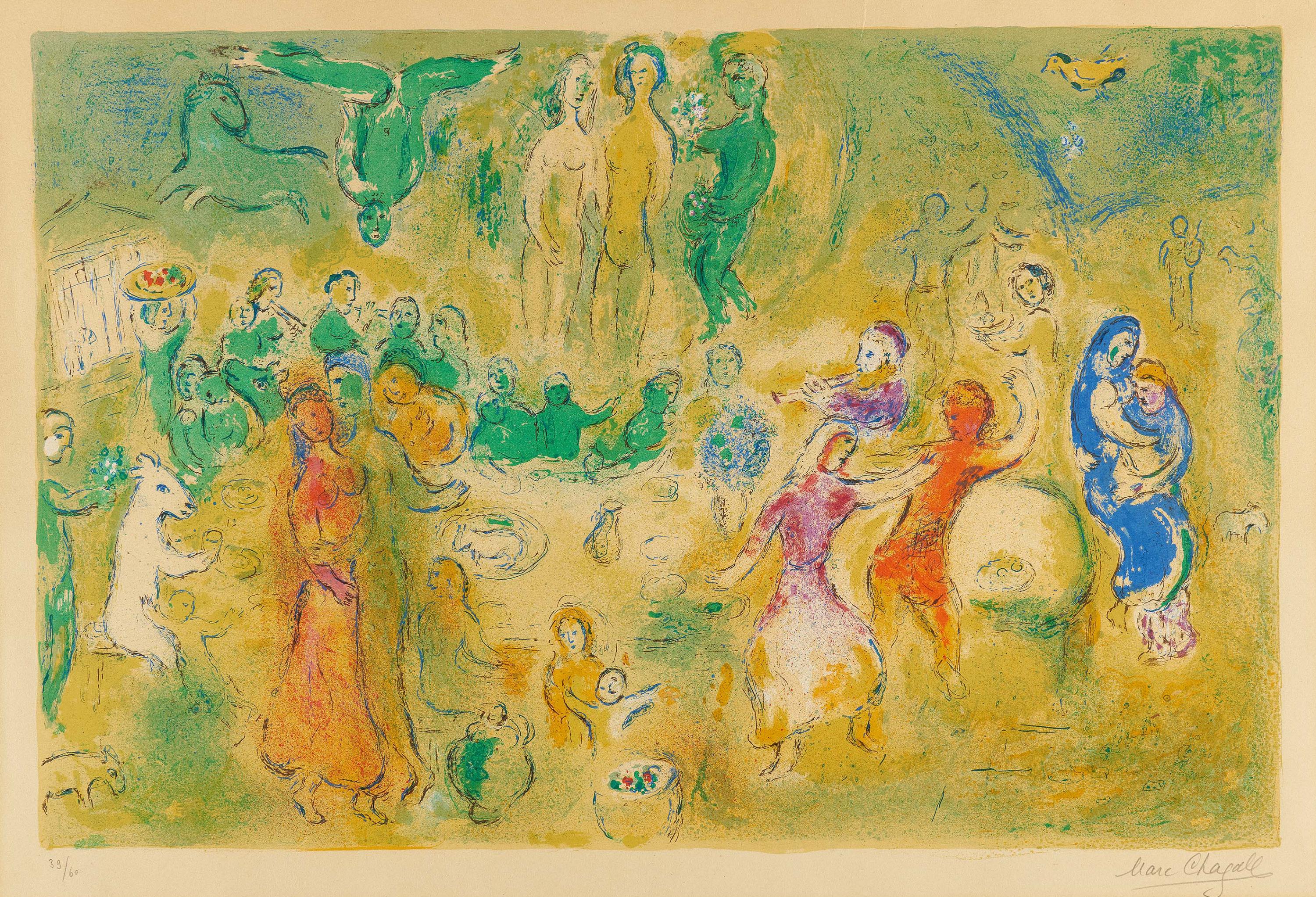 Marc Chagall - Fete nuptial dans la grotte des Nymphes, 74064-1, Van Ham Kunstauktionen