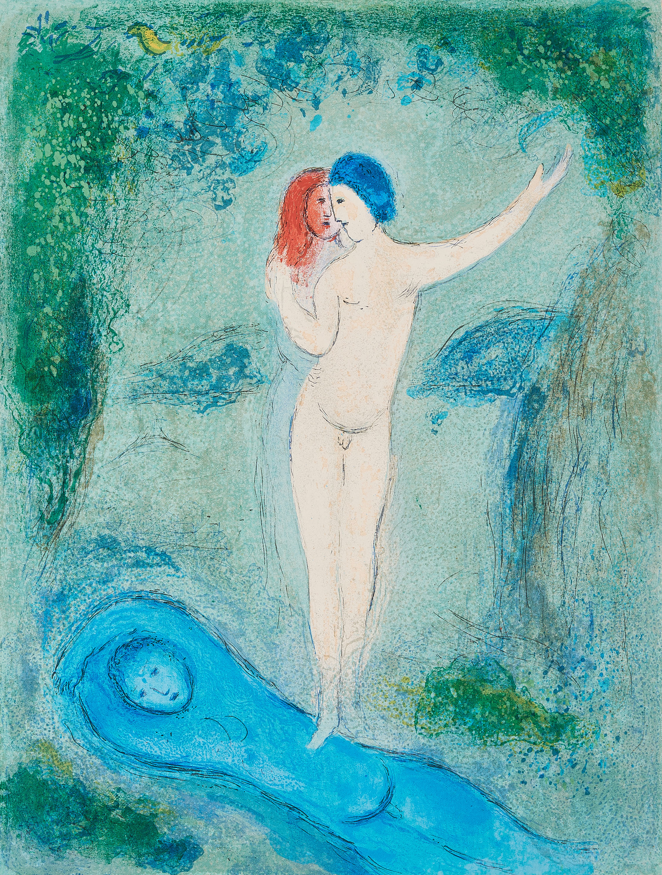 Marc Chagall - Le Baiser de Chloe Aus Daphnis et Chloe, 69677-8, Van Ham Kunstauktionen