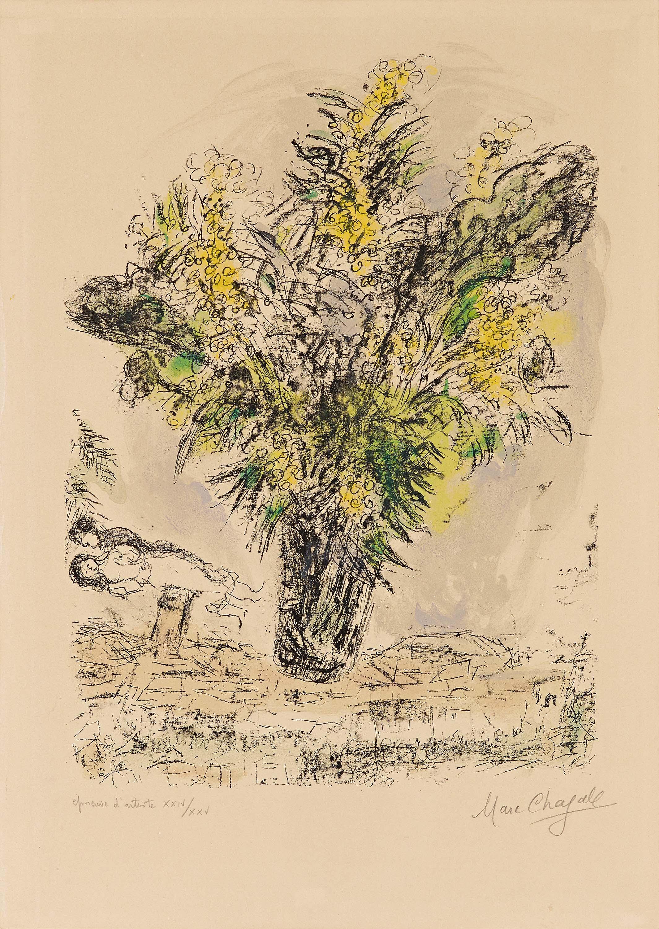 Marc Chagall - Mimosas, 74127-1, Van Ham Kunstauktionen