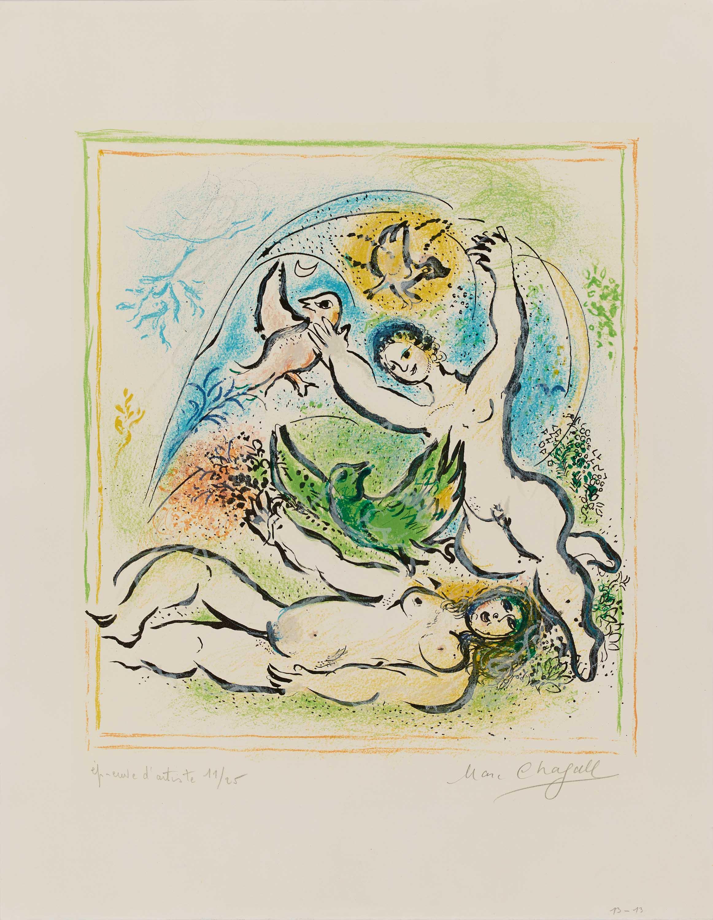Marc Chagall - Ohne Titel Aus Sur la terre des dieux, 73740-1, Van Ham Kunstauktionen