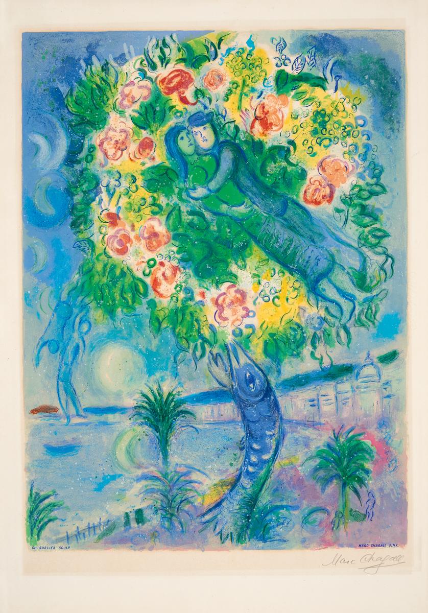 Marc Chagall - Couple et poisson, 57314-1, Van Ham Kunstauktionen