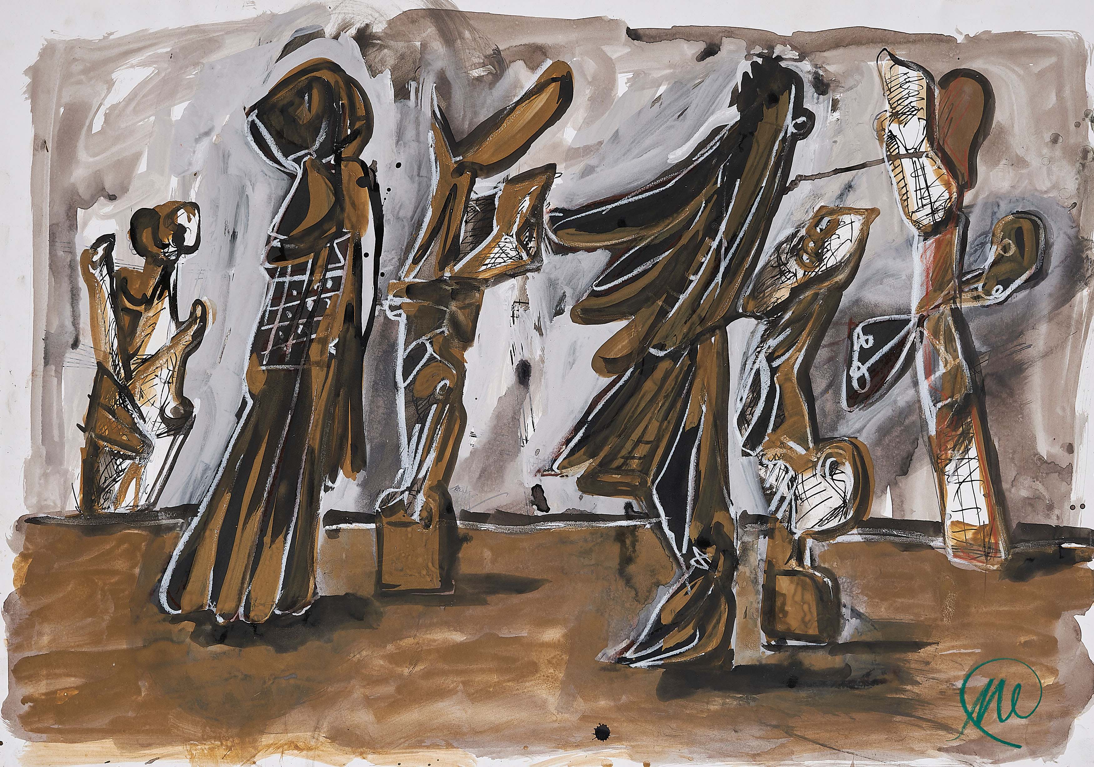 Markus Luepertz - Ohne Titel, 70368-6, Van Ham Kunstauktionen