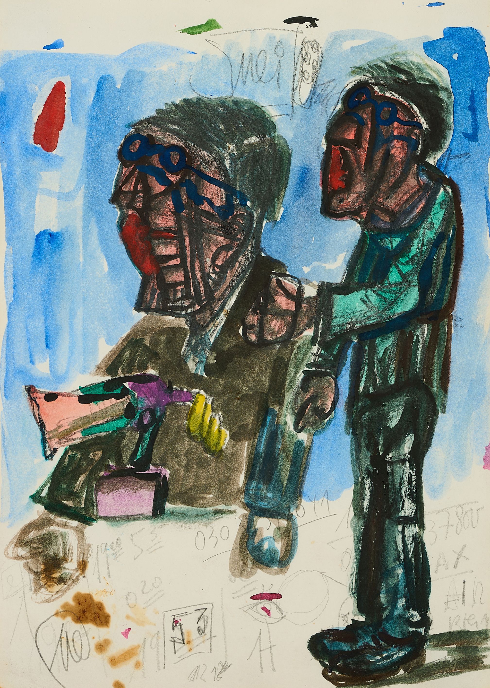 Markus Luepertz - Ohne Titel, 77508-3, Van Ham Kunstauktionen