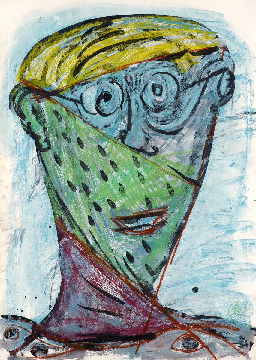 Markus Luepertz - Ohne Titel Mann, 55772-3, Van Ham Kunstauktionen