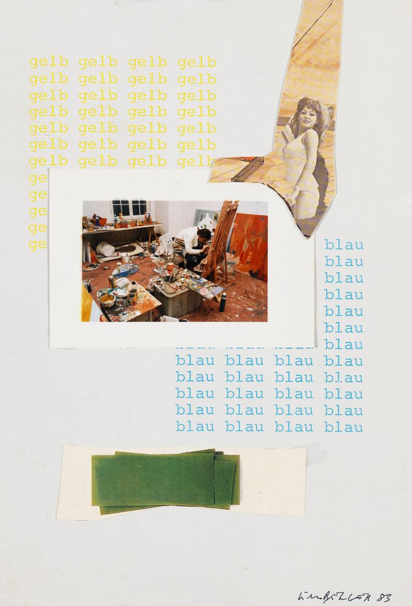 Martin Kippenberger - Ohne Titel Gelb-Blau, 300000-55, Van Ham Kunstauktionen
