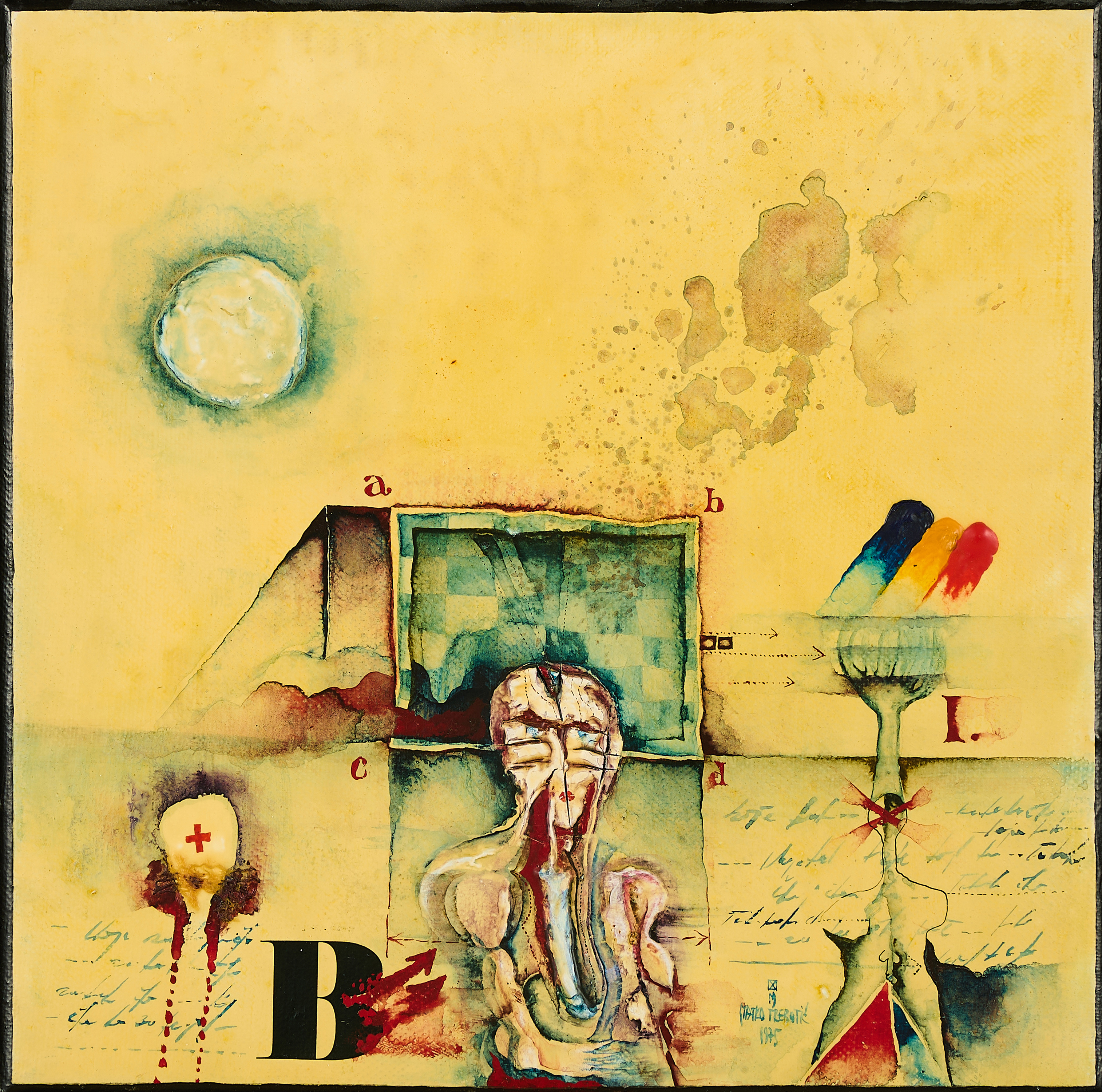 Matko Trebotic - Portraet mit Quadrat, 60174-402, Van Ham Kunstauktionen