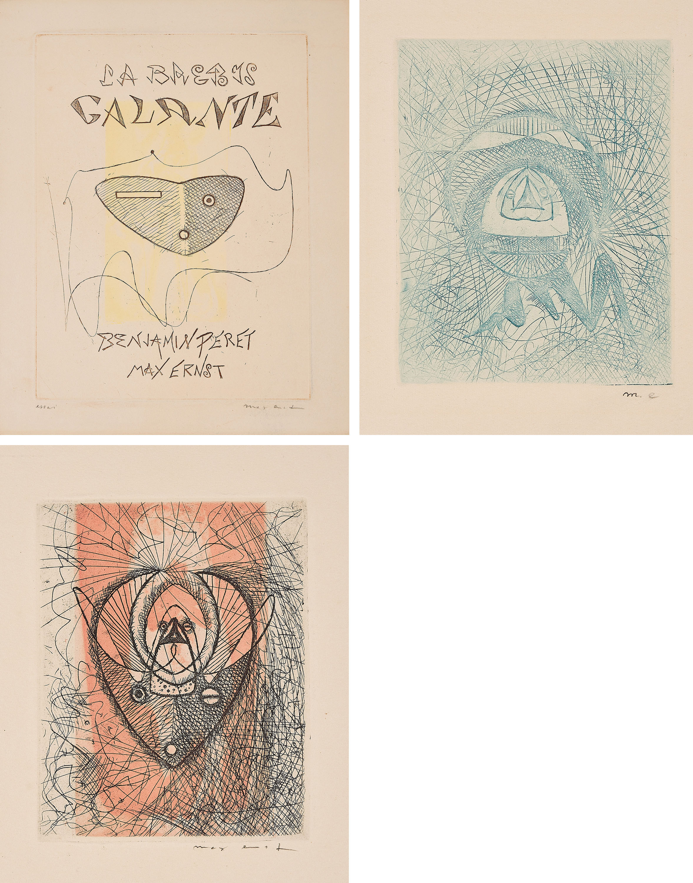 Max Ernst - Aus Benjamin Peret - Max Ernst La Brebis galante, 73350-4, Van Ham Kunstauktionen