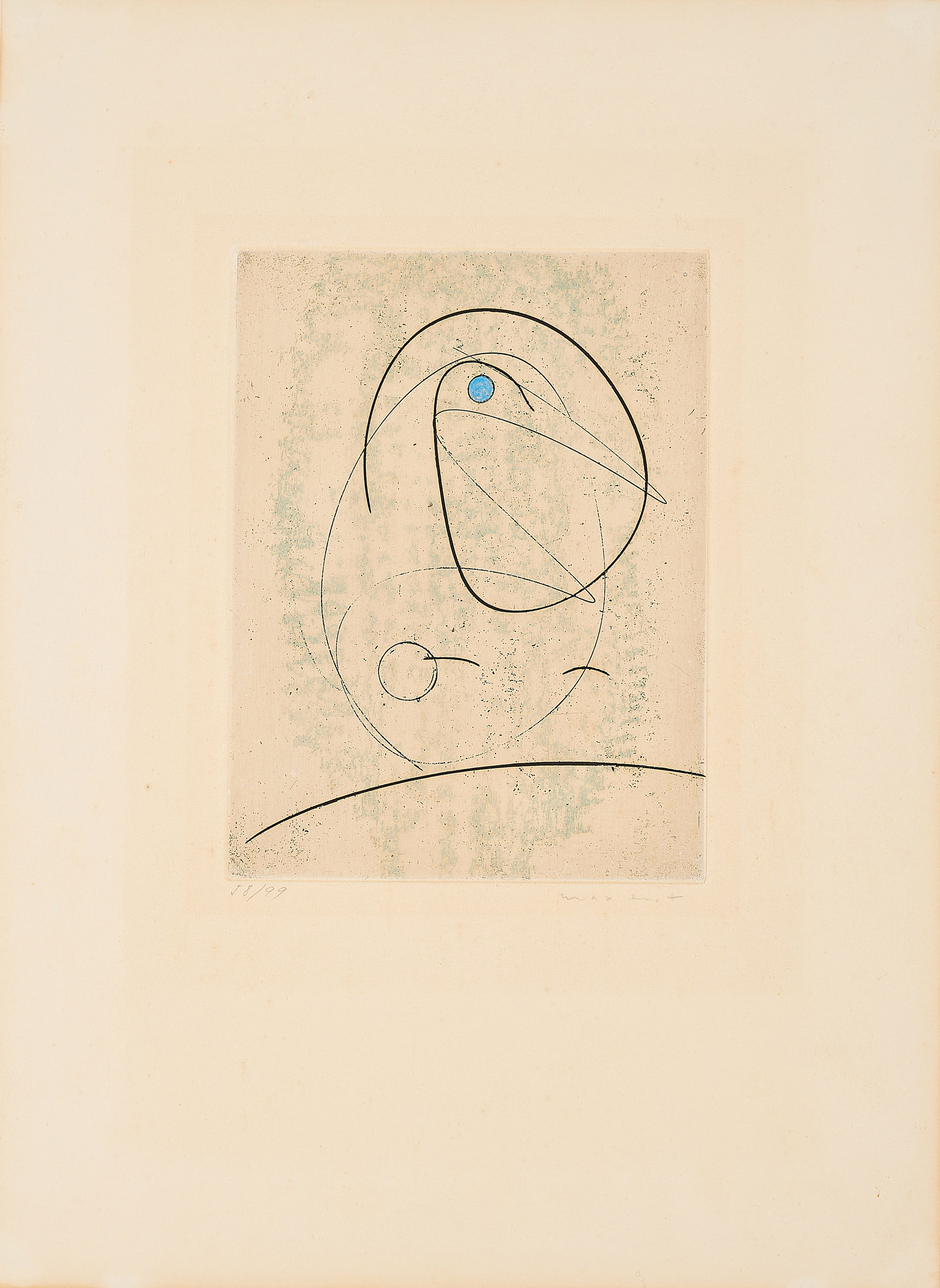 Max Ernst - LOiseau bleu Studie fuer Gemini, 73350-70, Van Ham Kunstauktionen