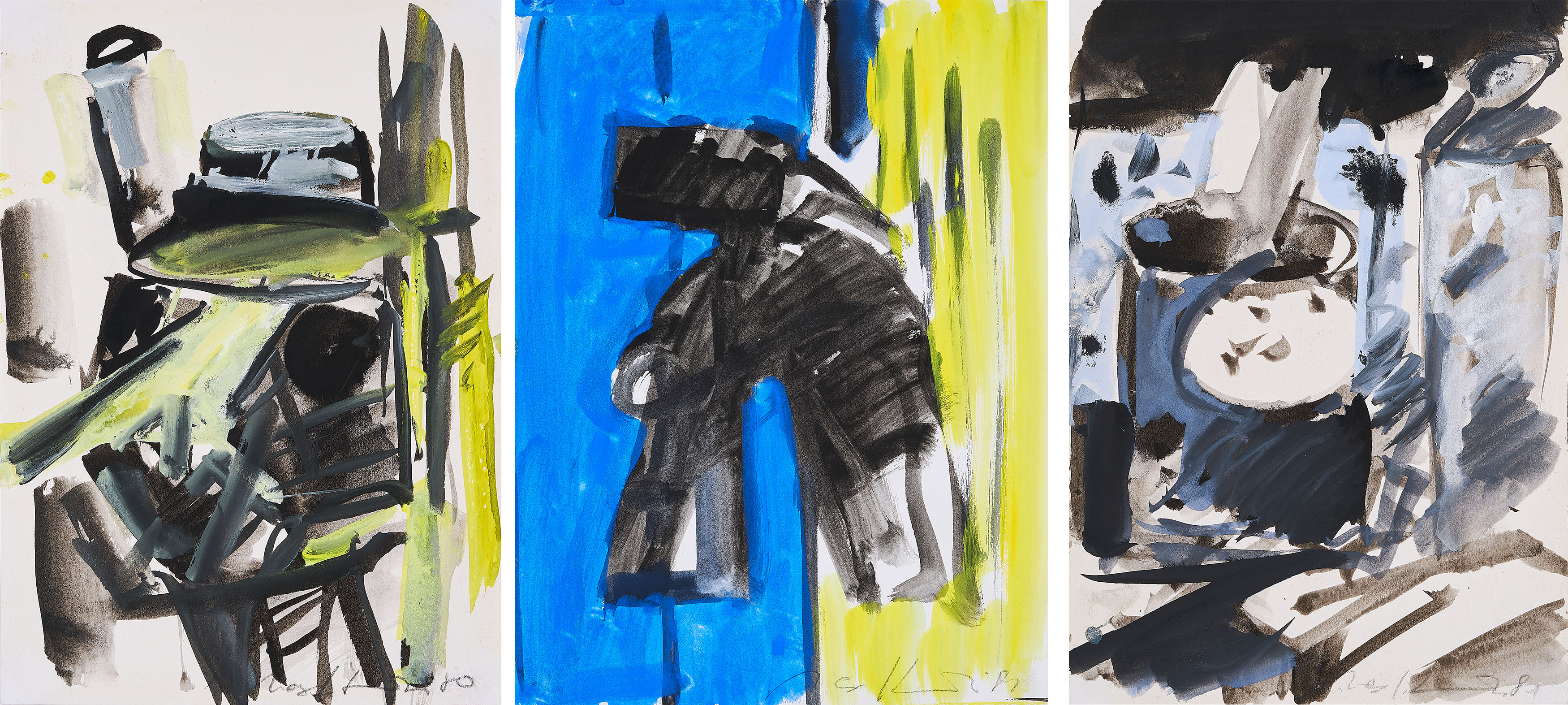 Max G Kaminski - Konvolut von 3 Gouachen, 70668-31, Van Ham Kunstauktionen