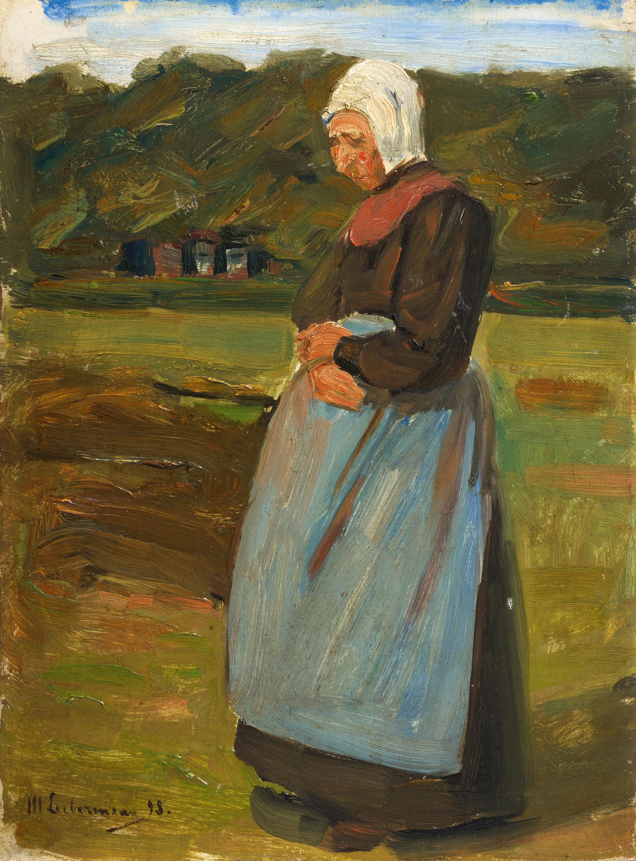 Max Liebermann - Hollaenderin in Landschaft, 82124-29, Van Ham Kunstauktionen