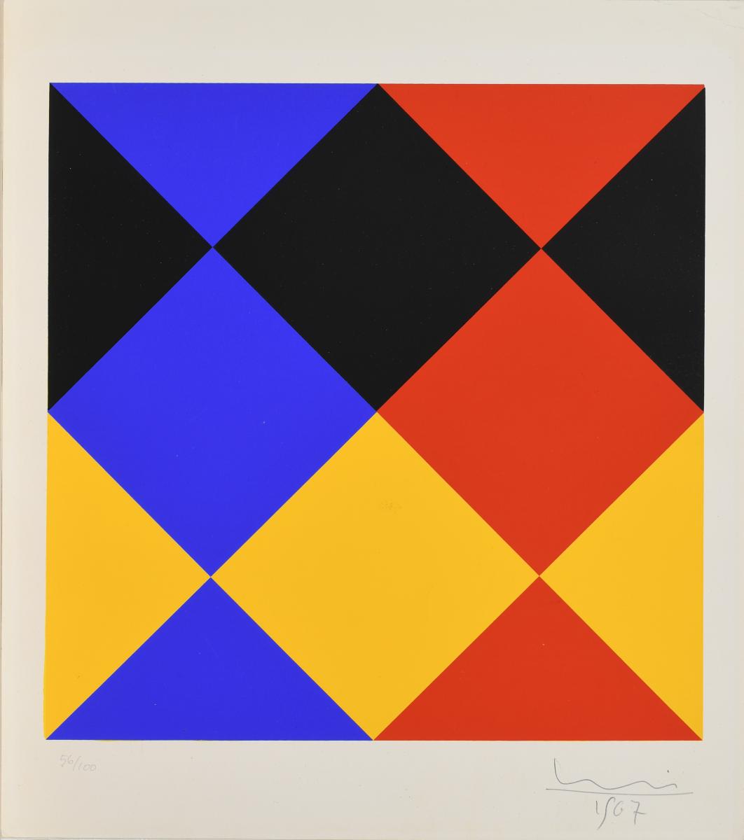 Max Bill - vier sich durchdringende farben, 62313-66, Van Ham Kunstauktionen