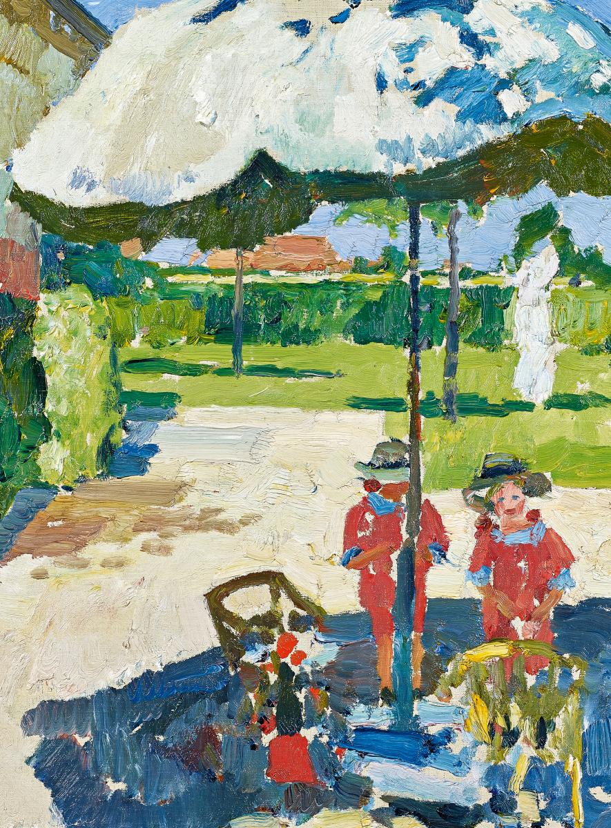 Max Clarenbach - Die Toechter des Kuenstlers im Garten in Wittlaer, 57742-4, Van Ham Kunstauktionen