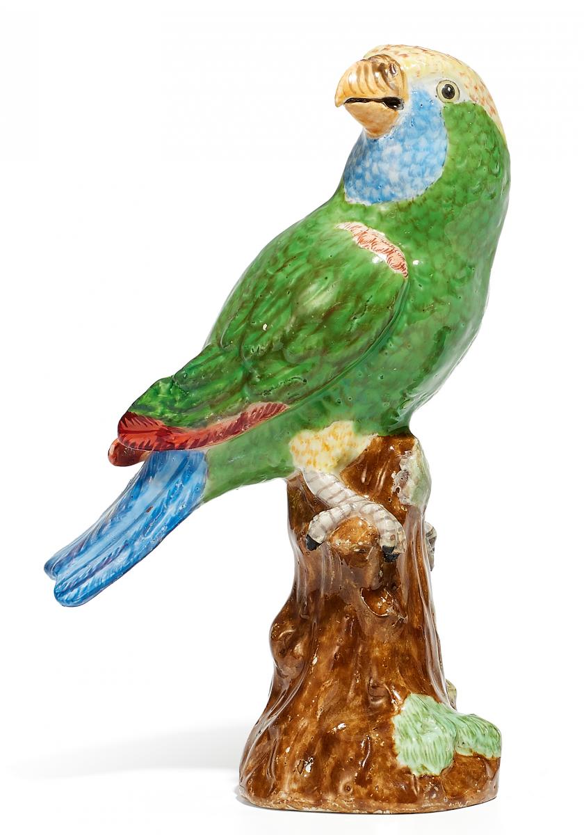 Meissen - Kleiner Papagei auf Baumstumpf, 58051-77, Van Ham Kunstauktionen