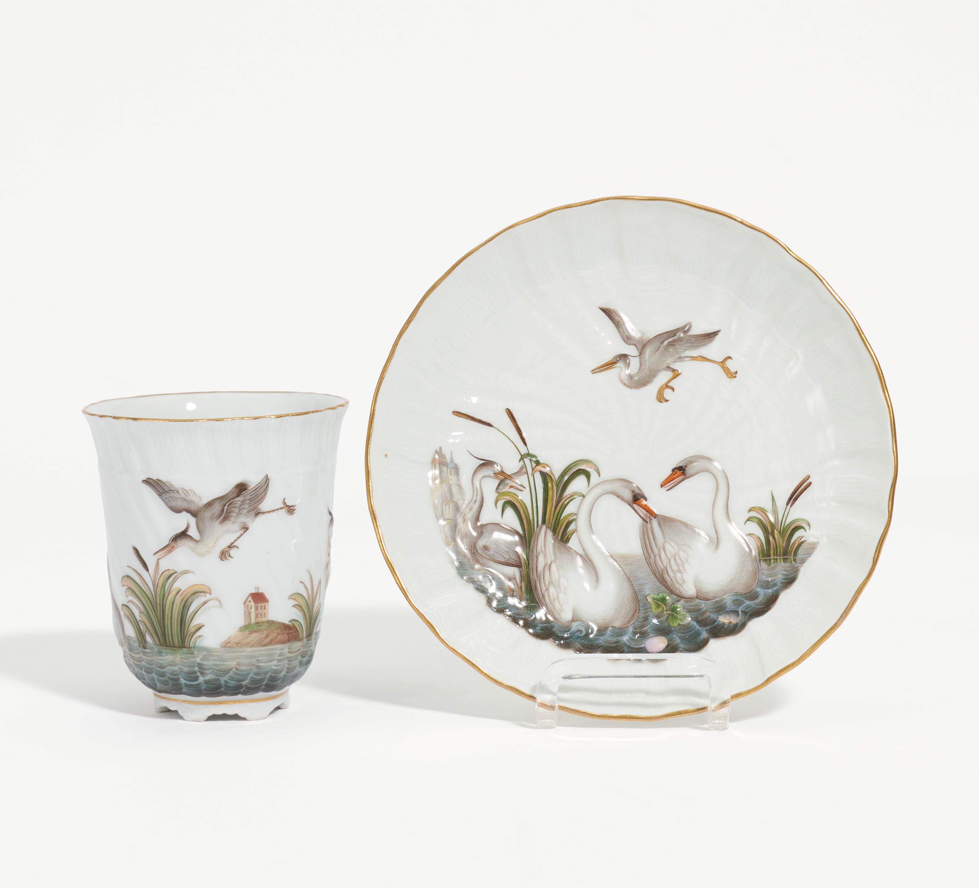 Meissen - Tasse und Untertasse aus dem Schwanenservice, 73185-26, Van Ham Kunstauktionen
