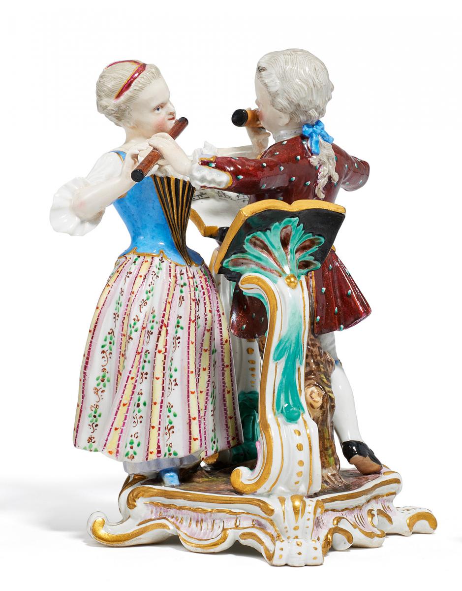 Meissen - Musizierendes Kinderpaar, 62434-5, Van Ham Kunstauktionen