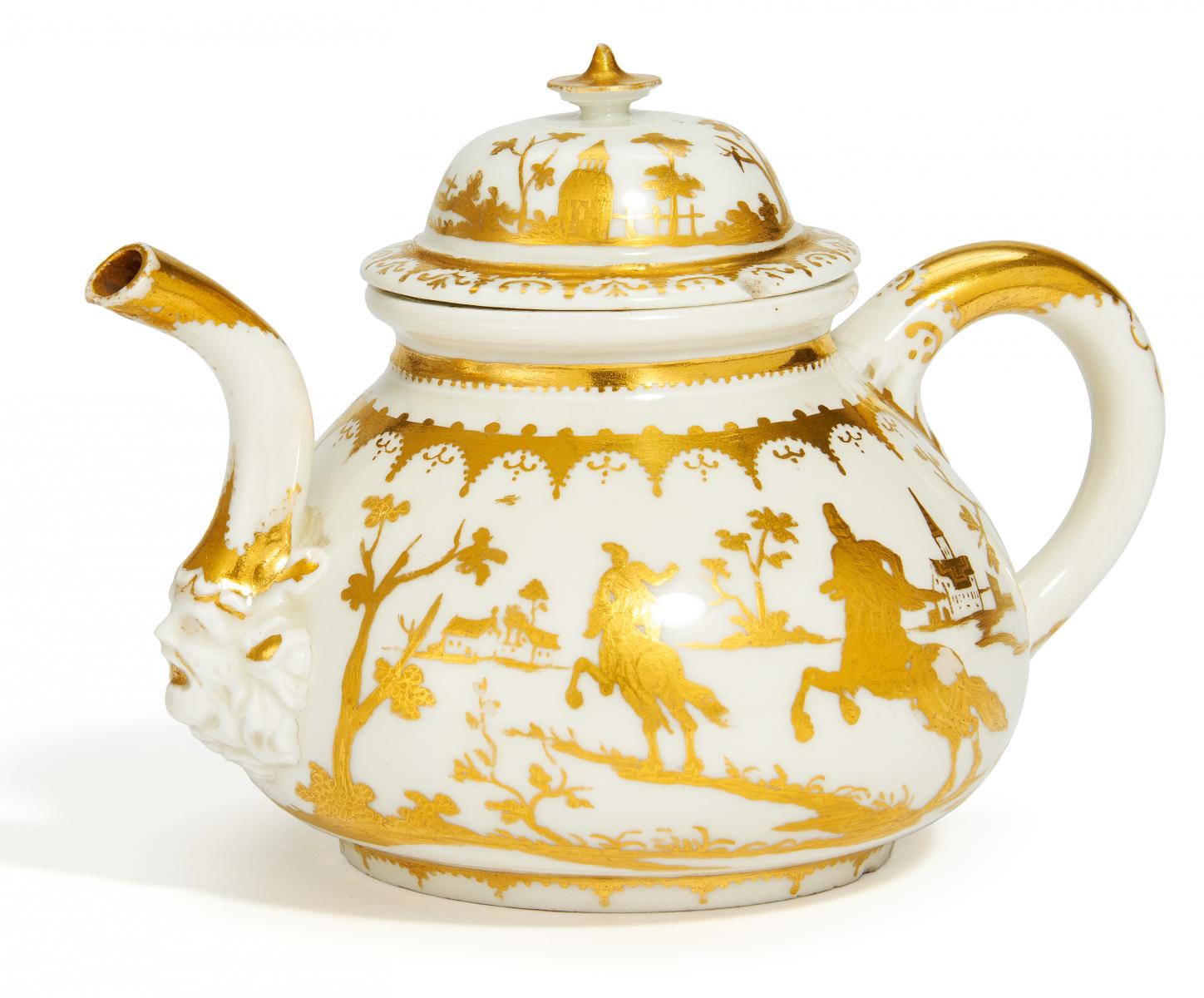 Meissen - Teekanne mit radiertem Golddekor, 66033-7, Van Ham Kunstauktionen