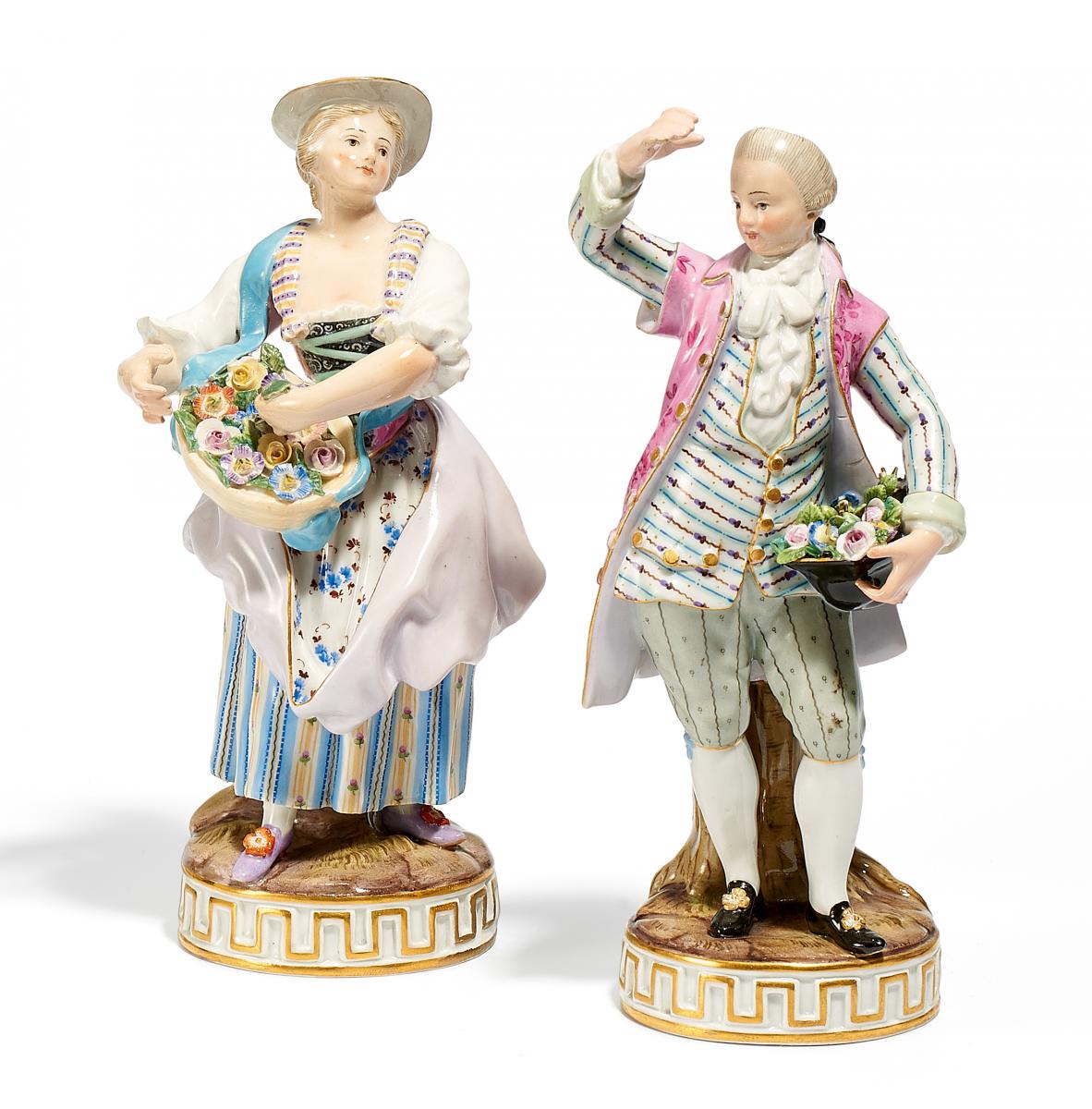 Meissen - Zwei Gaertnerfiguren, 60572-4, Van Ham Kunstauktionen