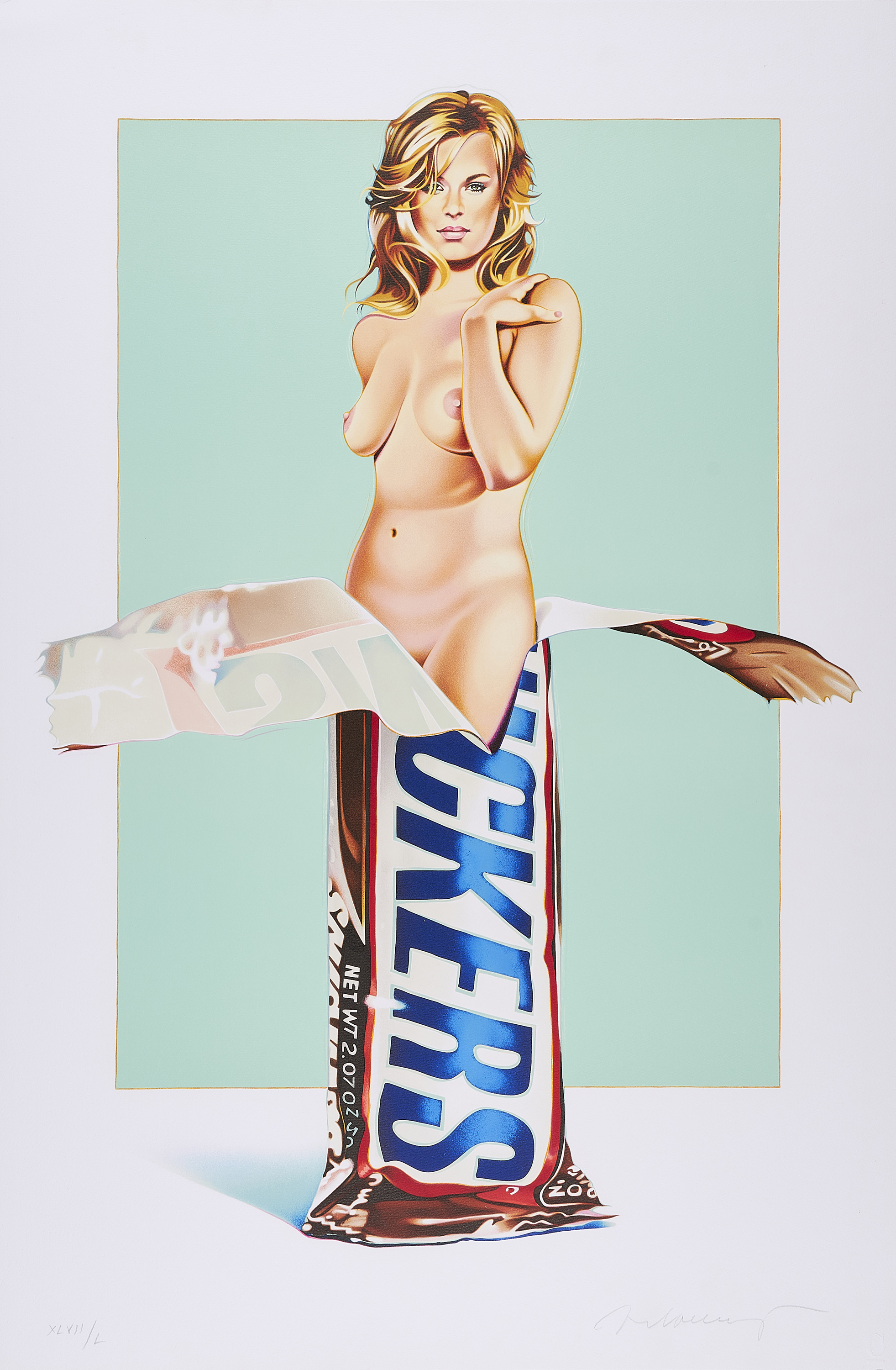Mel Ramos - Candy II - Snickers, 75148-1, Van Ham Kunstauktionen
