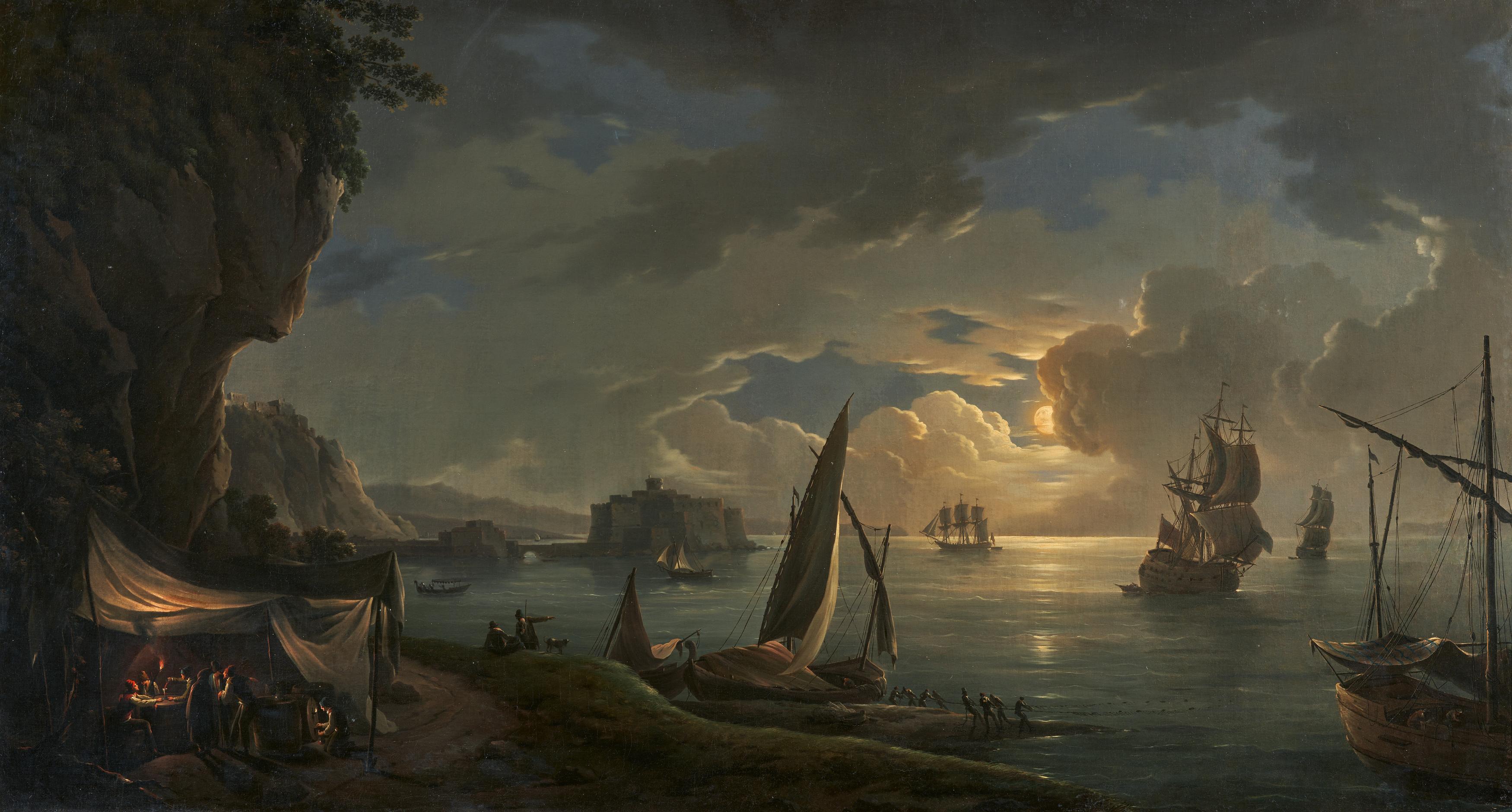 Michael Wuttky - Mondnacht am Golf von Neapel, 81345-2, Van Ham Kunstauktionen