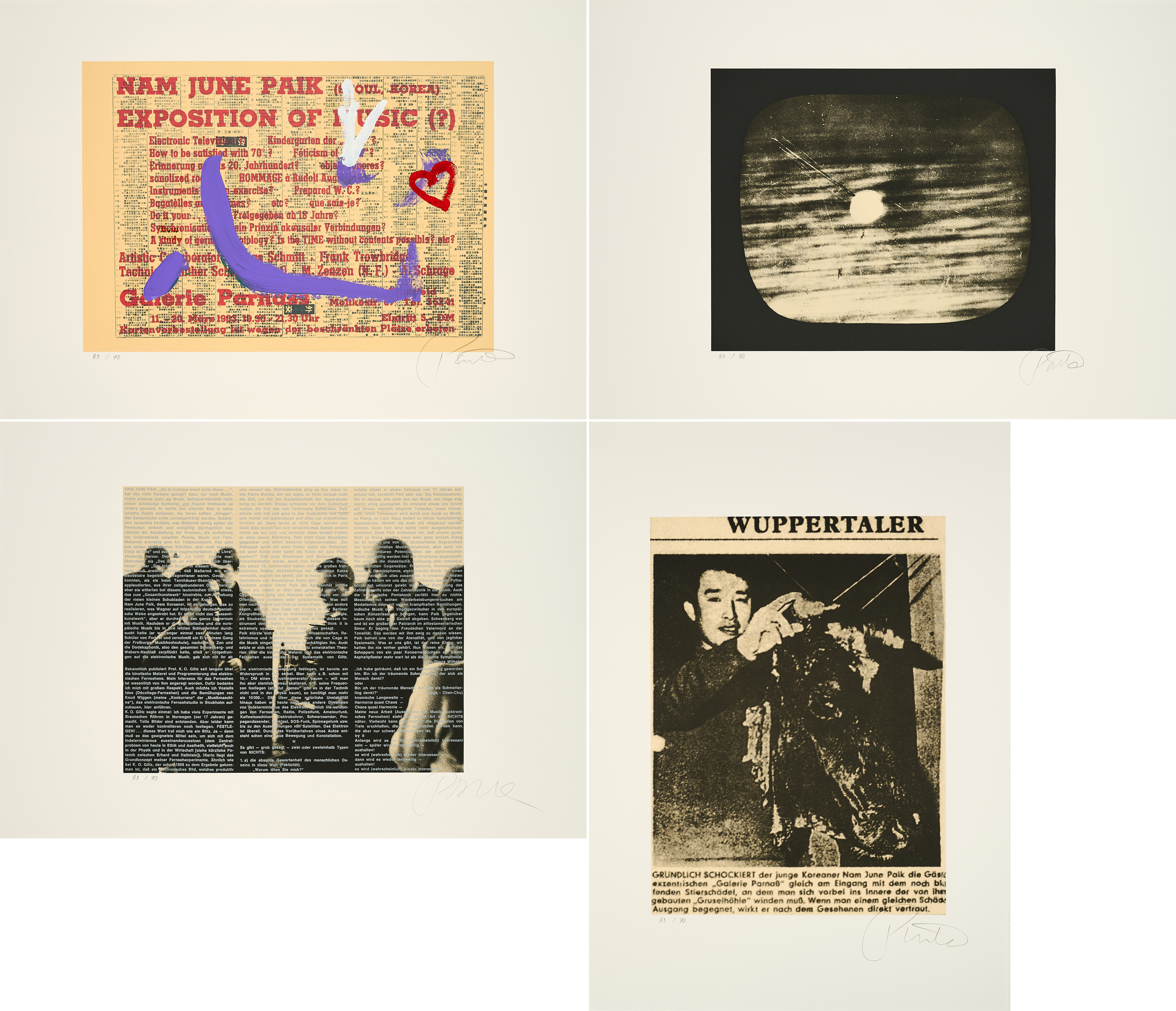 Nam June Paik - 11 - 20 Maerz 1963, 77577-1, Van Ham Kunstauktionen