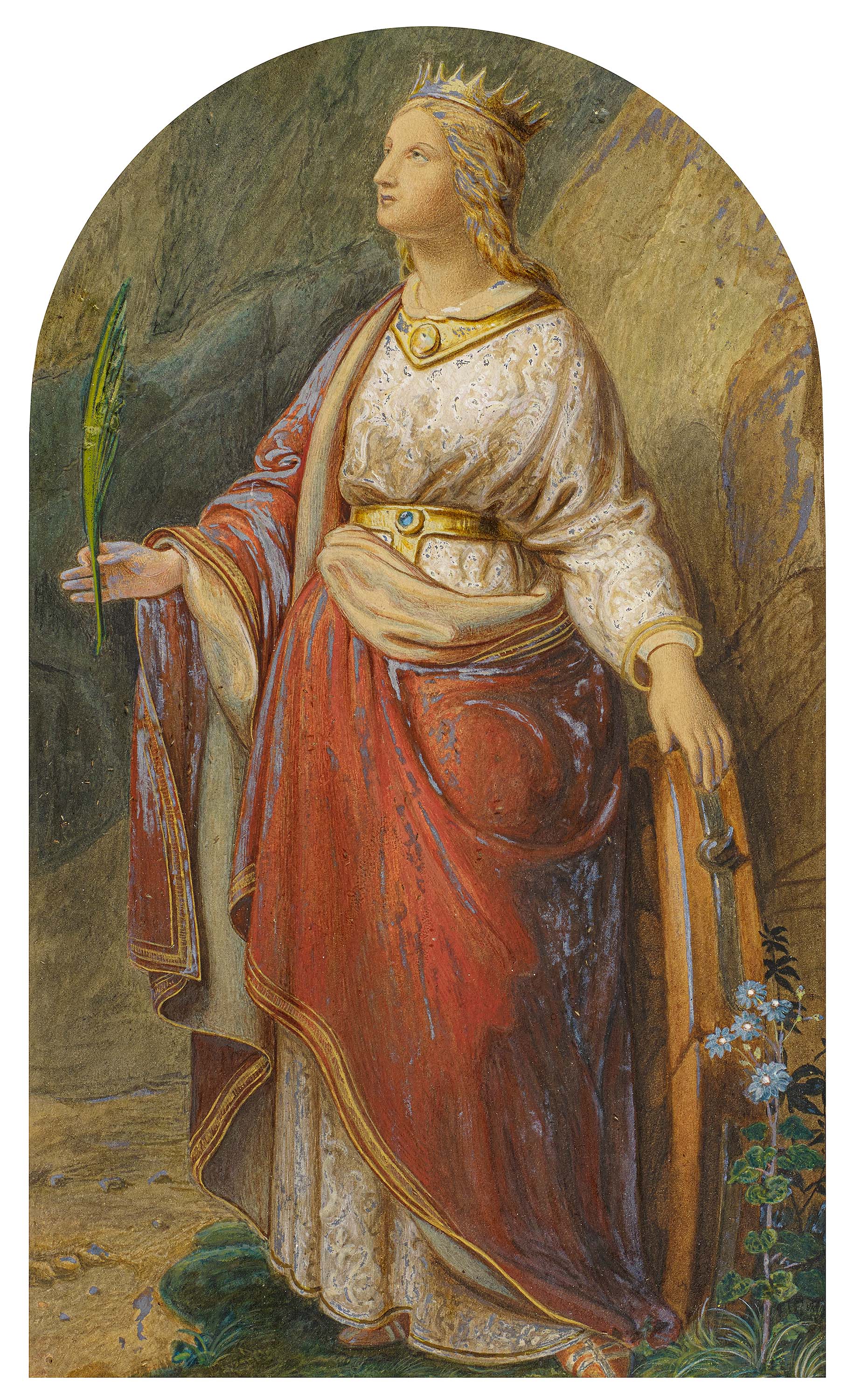 Nazarene School - Die Heilige Katharina von Alexandrien, 68225-3, Van Ham Kunstauktionen