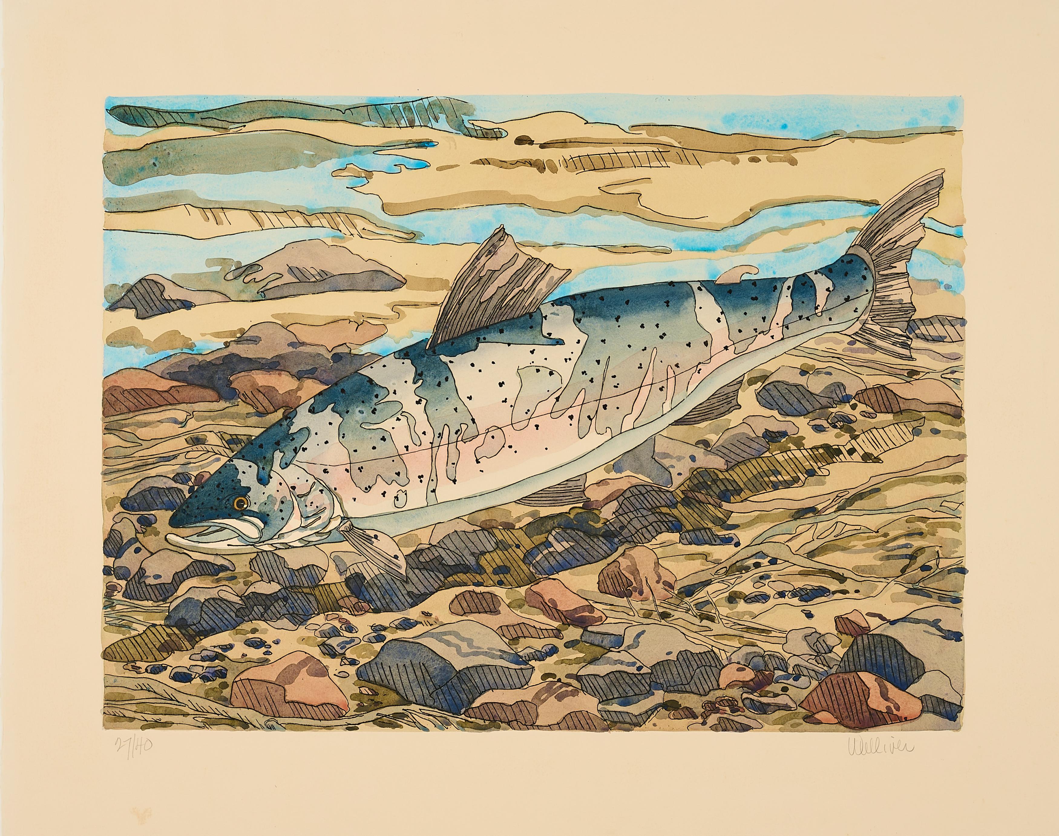 Neil Welliver - Salmon, 80374-633, Van Ham Kunstauktionen