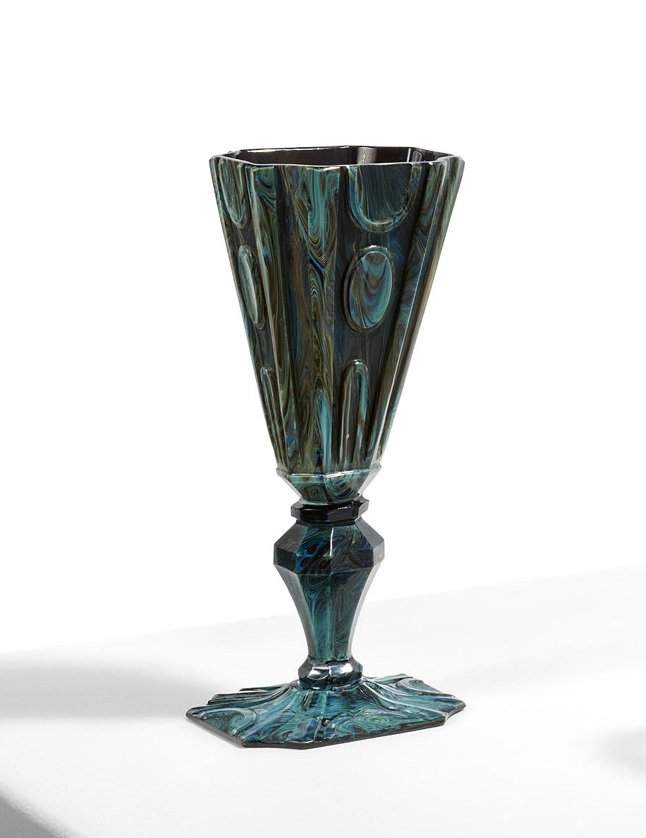 Northern Bohemia or Silesia - Praechtiger Pokal aus Achatglas, 76417-4, Van Ham Kunstauktionen