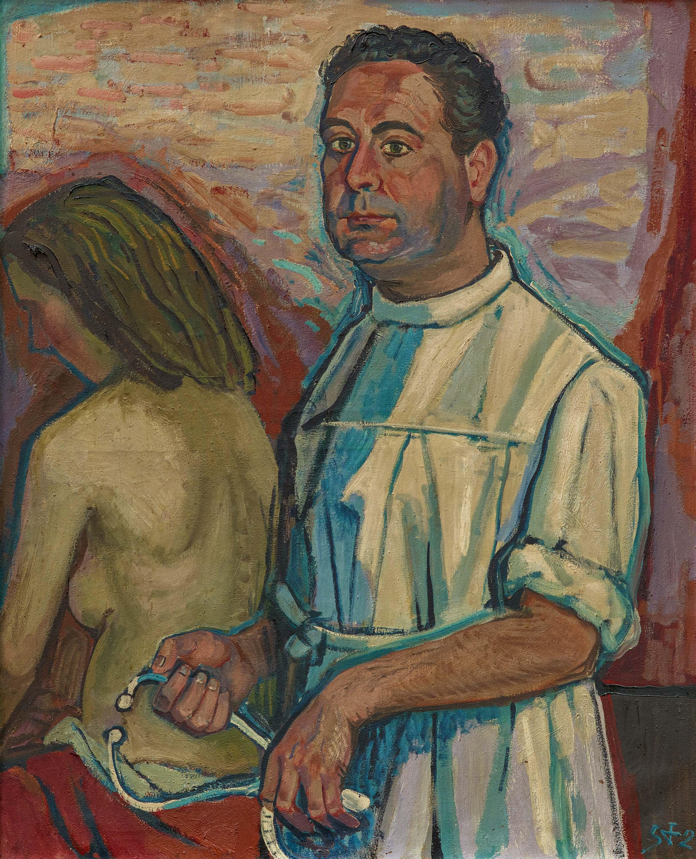 Otto Dix - Mann mit Akt, 70347-1, Van Ham Kunstauktionen