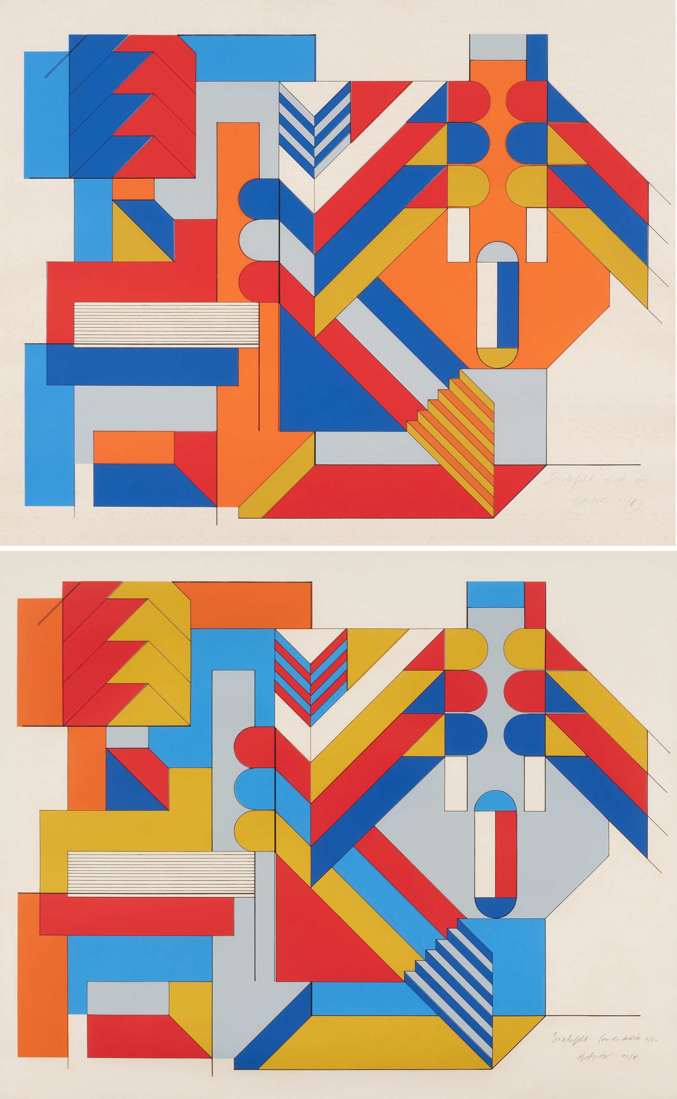 Otto Herbert Hajek - Konvolut von 2 Druckgrafiken, 80374-168, Van Ham Kunstauktionen