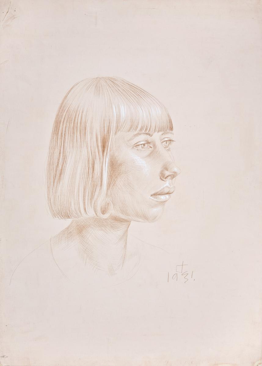 Otto Dix - Maedchenkopf im Profil, 57069-8, Van Ham Kunstauktionen