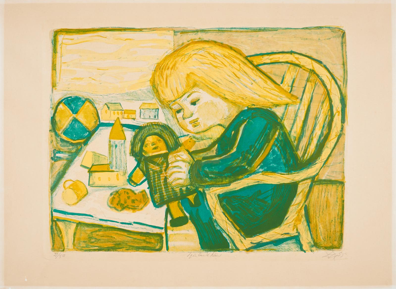 Otto Dix - Spielendes Kind, 57512-1, Van Ham Kunstauktionen