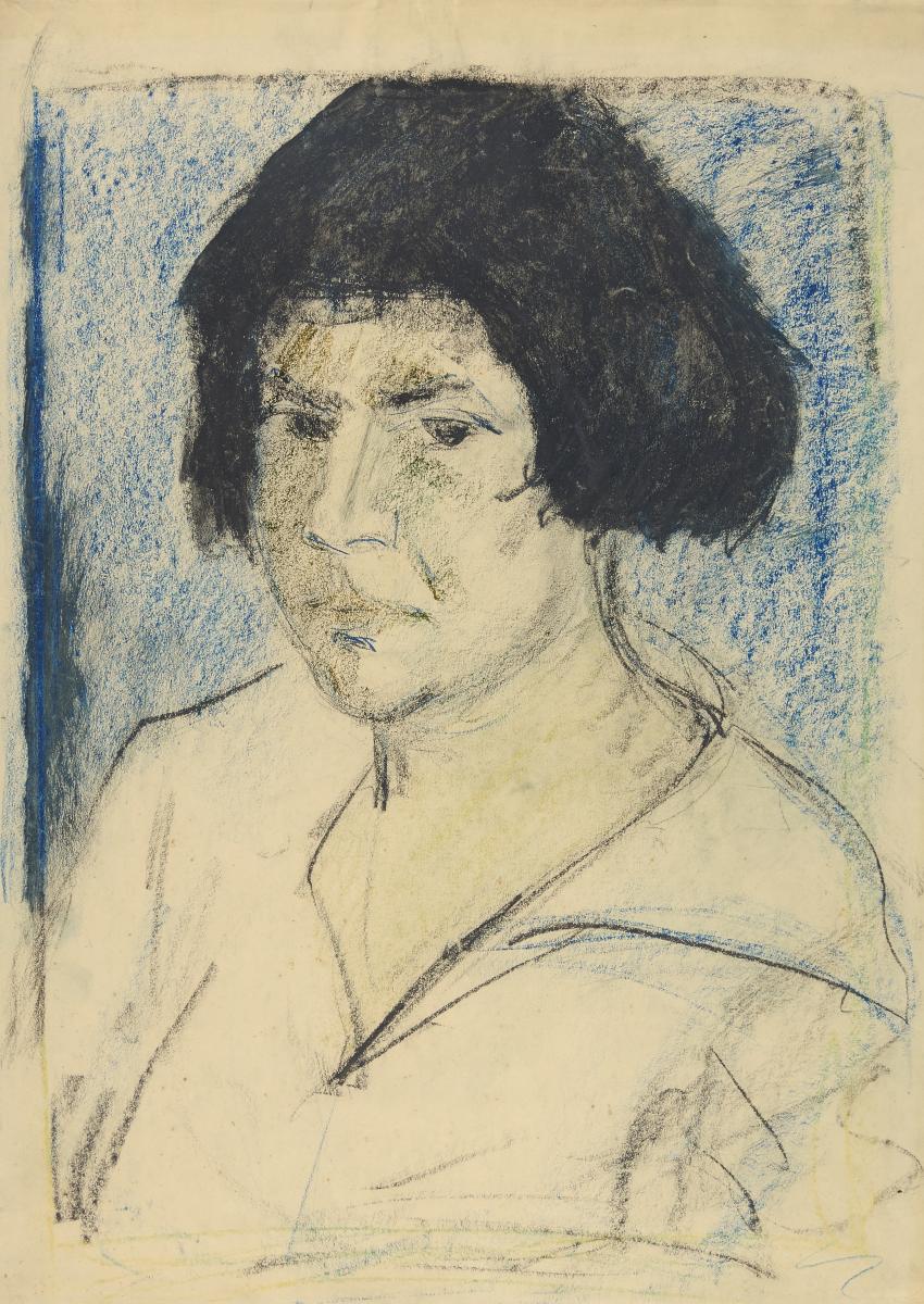 Otto Mueller - Portraet Maschka  Frauenkopf, 61022-8, Van Ham Kunstauktionen