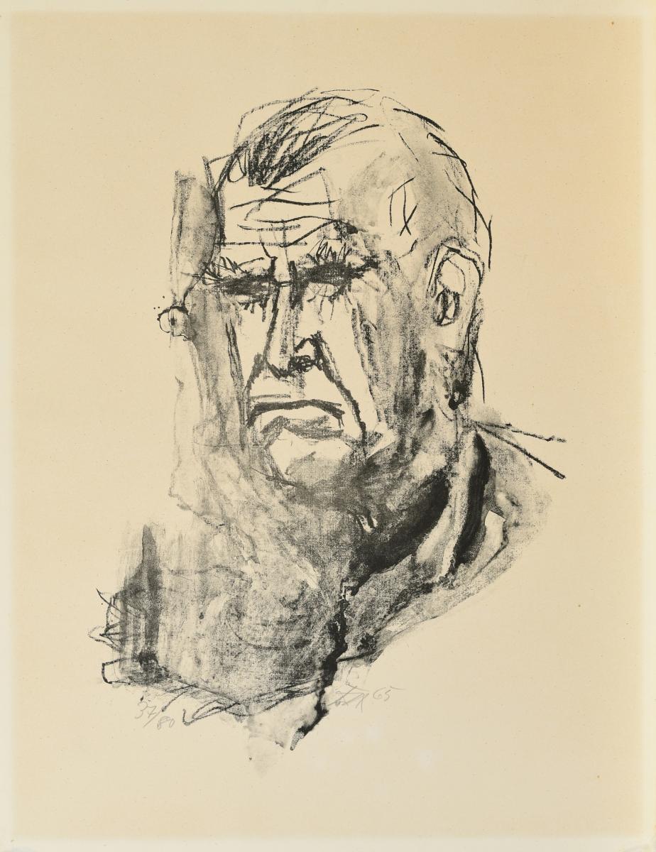 Portrait Künstler Dix Otto (1891 Untermhaus/Gera  - 1969 Singen),Moderne Kunst…