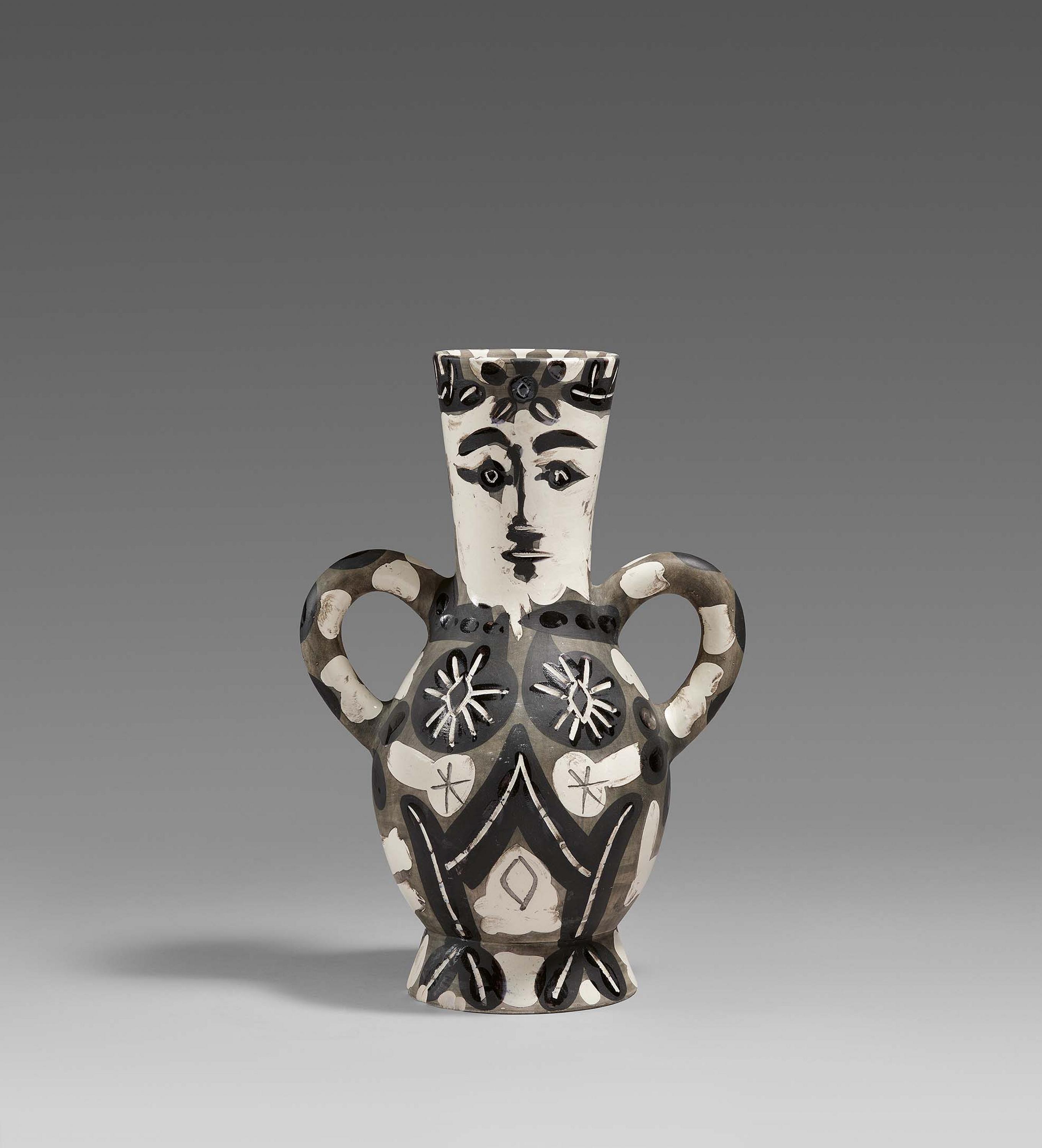Pablo Picasso Ceramics - Vase with Two High Handles, 76889-1, Van Ham Kunstauktionen
