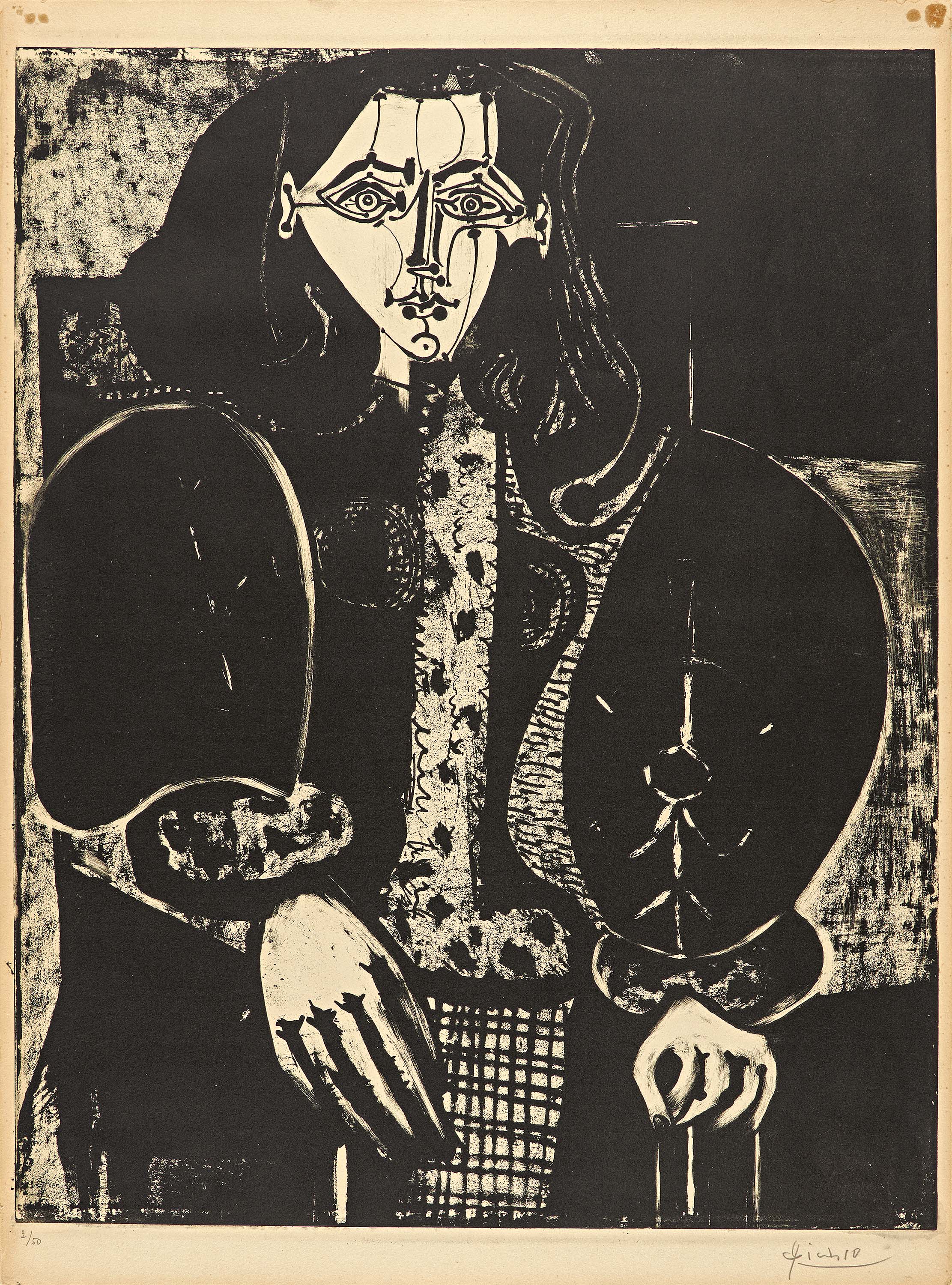 Pablo Picasso - Femme au fauteuil La manteau polonais, 69500-177, Van Ham Kunstauktionen