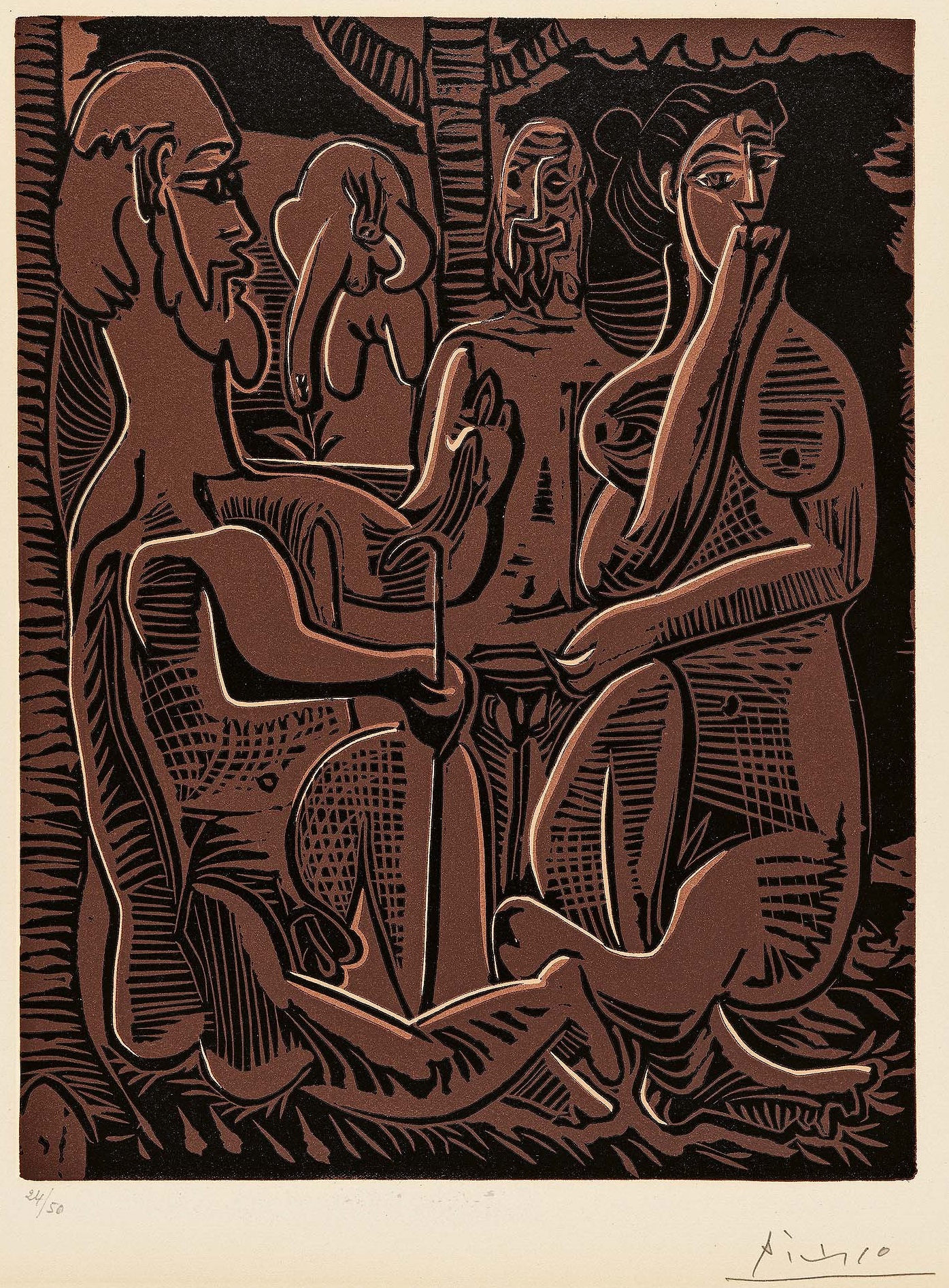 Pablo Picasso - Petit Dejeuner sur lHerbe DApres Manet, 77236-2, Van Ham Kunstauktionen
