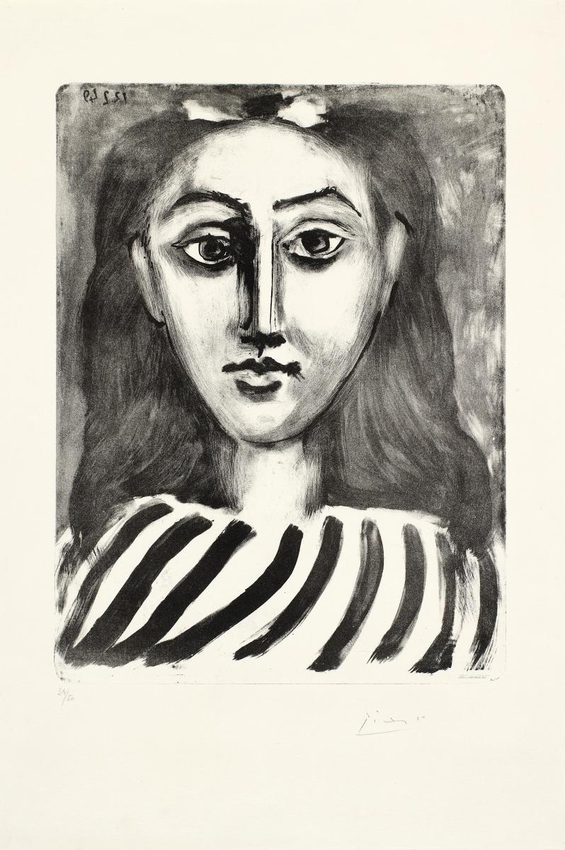 Pablo Picasso - Tete de jeune fille, 58745-1, Van Ham Kunstauktionen