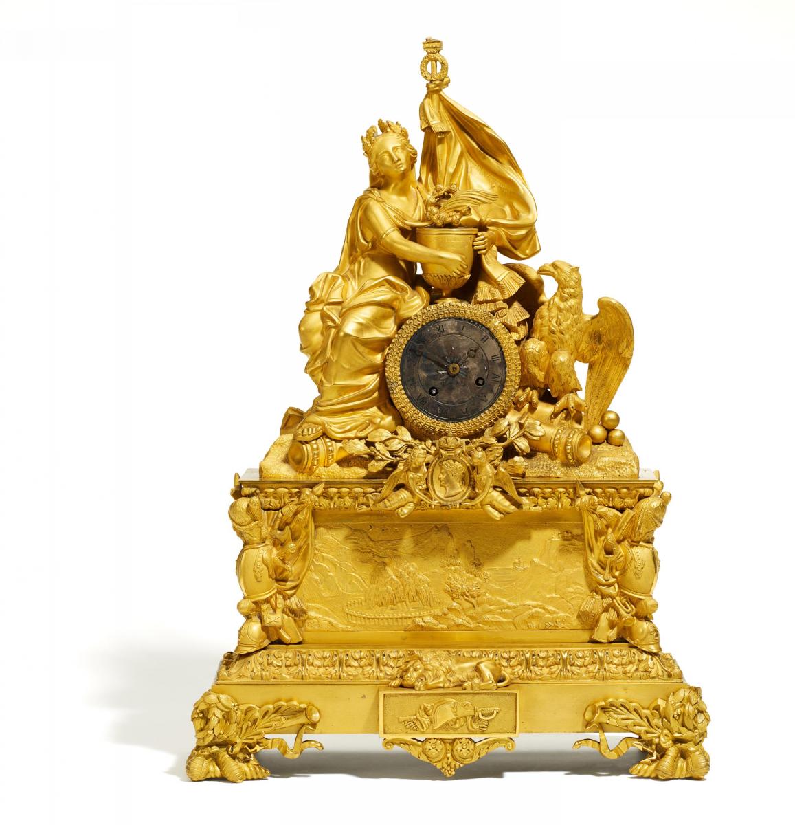 Paris - Bedeutende Pendule in Gedenken an die Ueberfuehrung Napoleon Bonapartes nach Paris, 66794-1, Van Ham Kunstauktionen