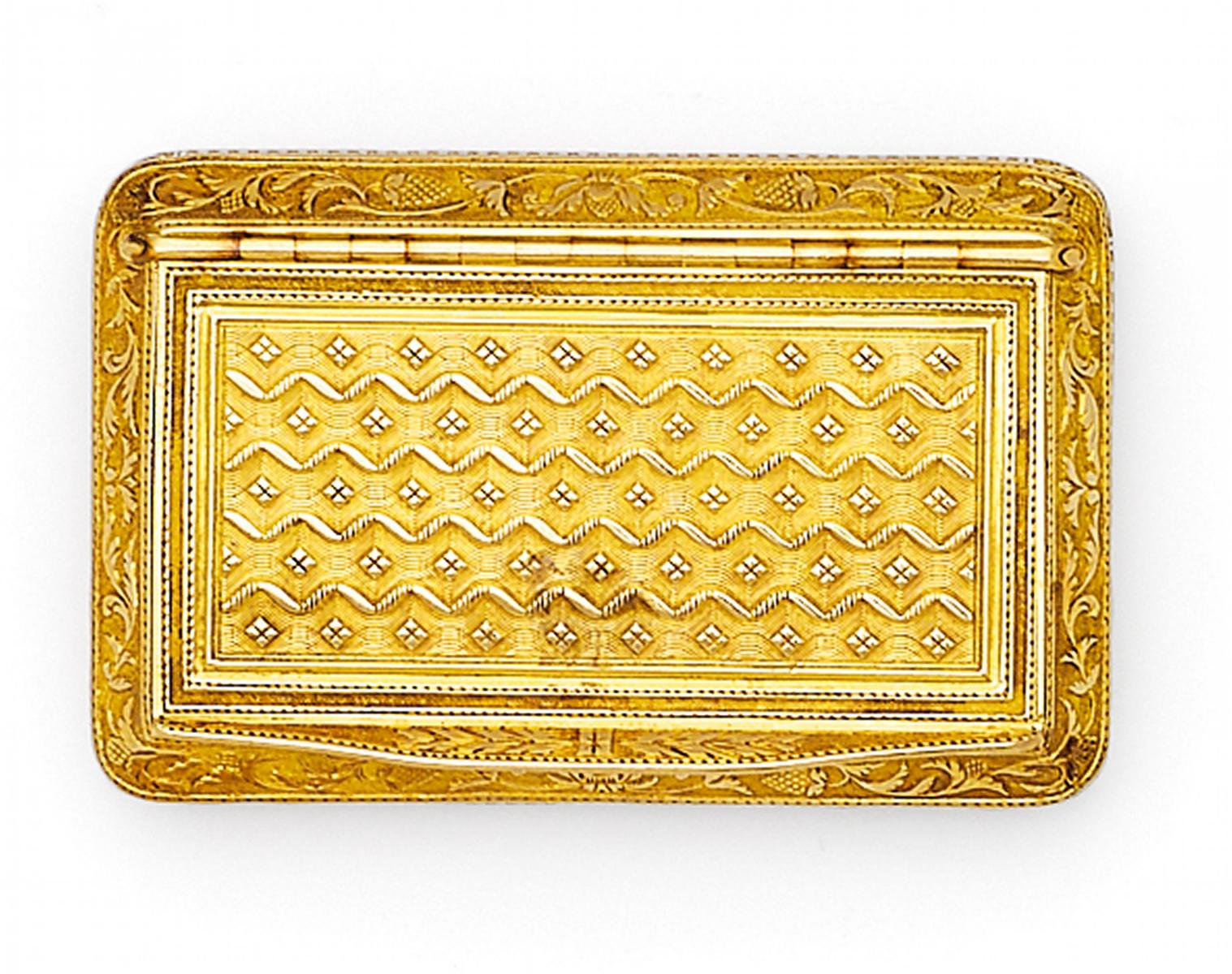 Paris - Kleine Tabatiere mit feinem Gravurdekor, 59471-7, Van Ham Kunstauktionen